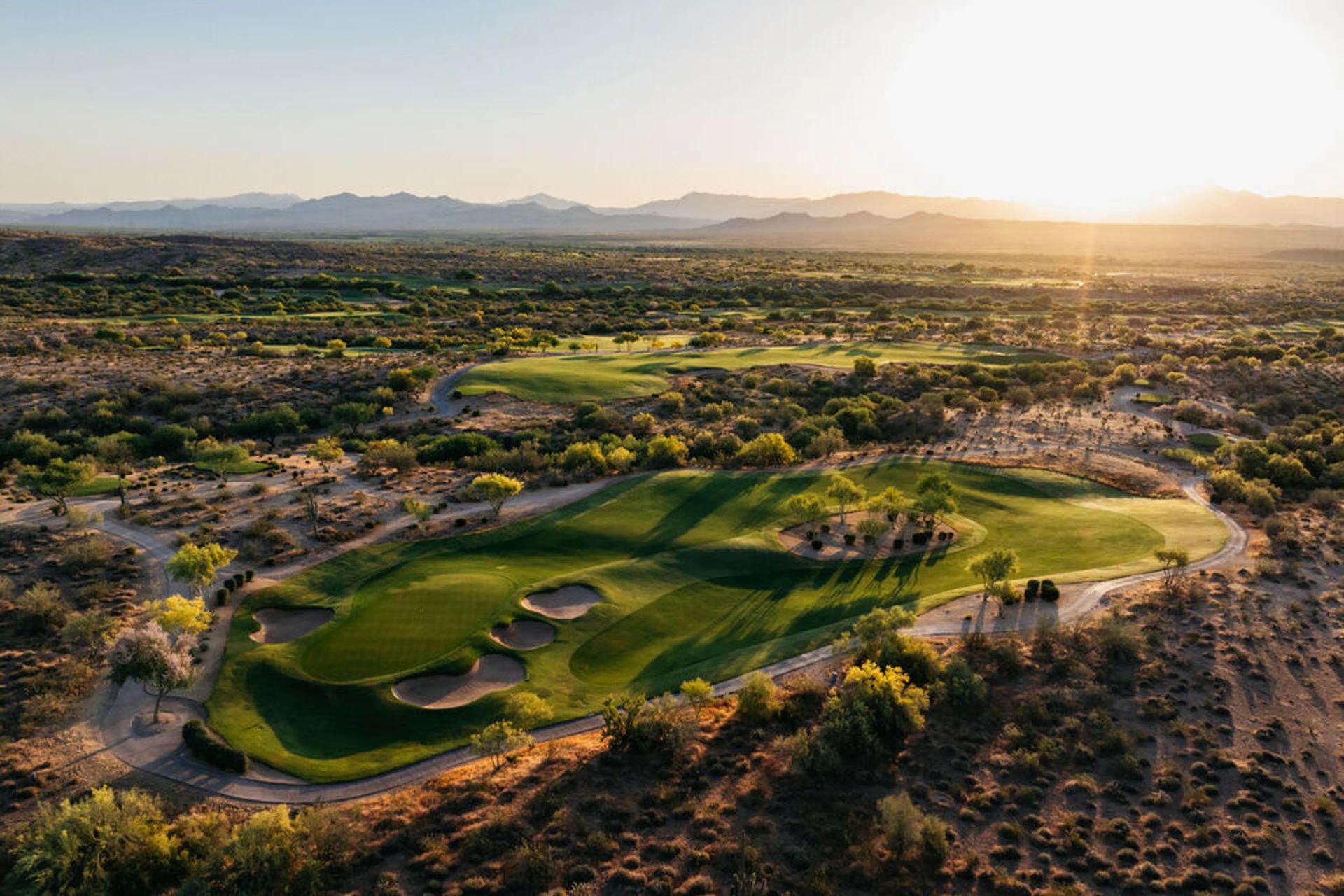 Overhead view of the We-Ko-Pa Resort golf course