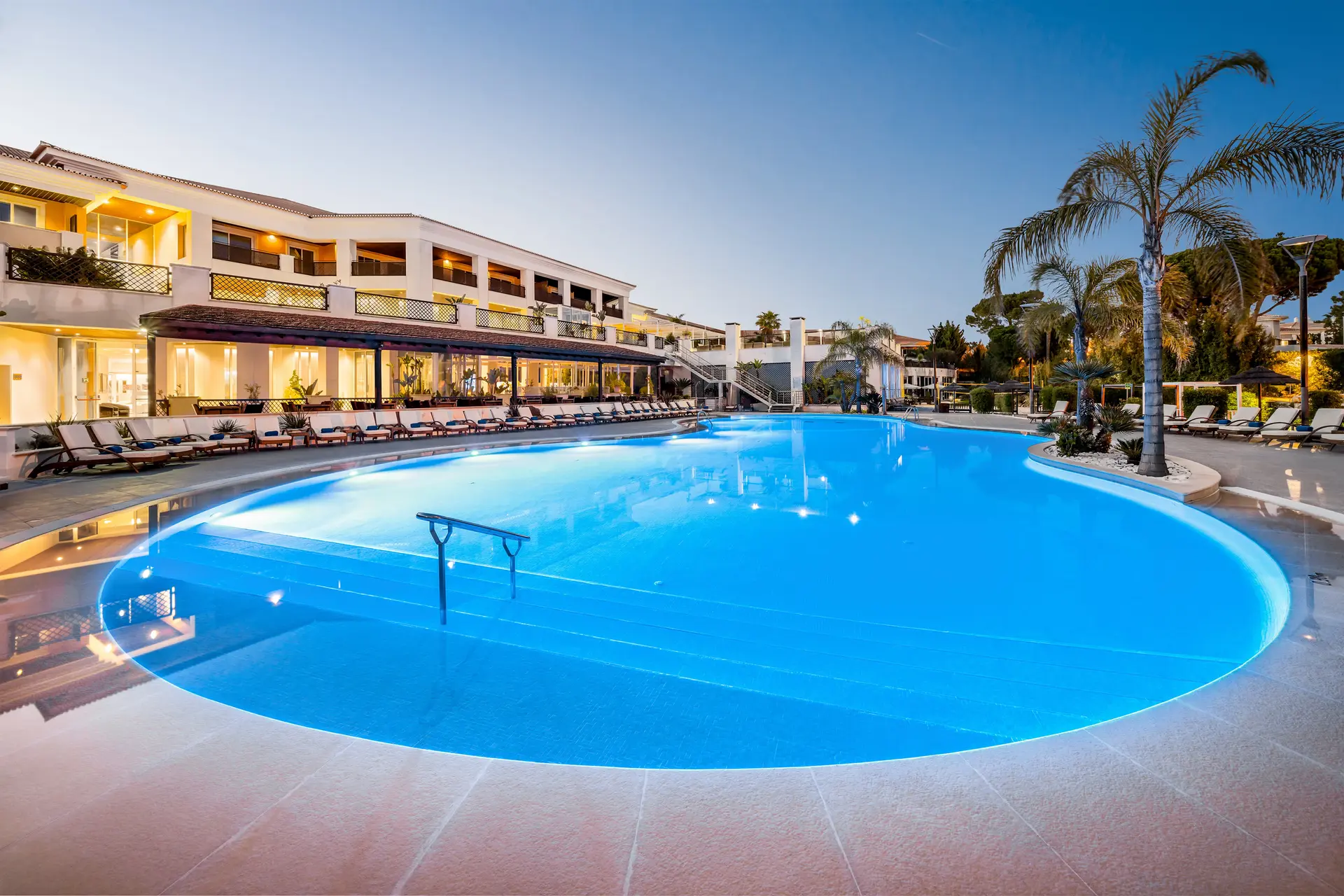 Outdoor swimming pool at the Wyndham Grand Algarve