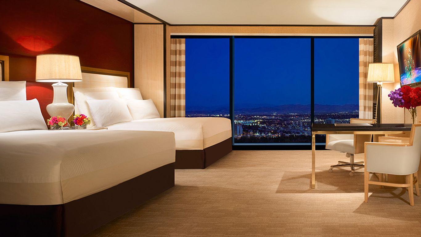 Twin bed suite with city views at the Wynn Las Vegas