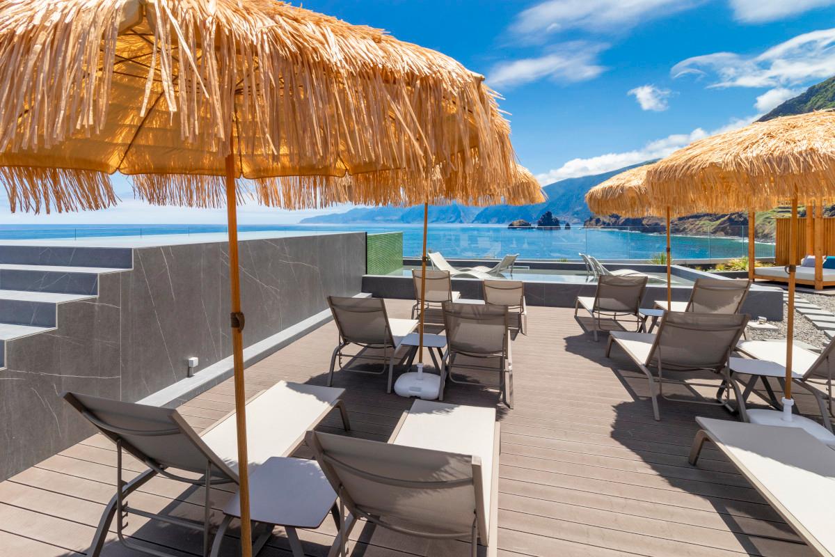 Sunbeds at Aqua Natura Bay