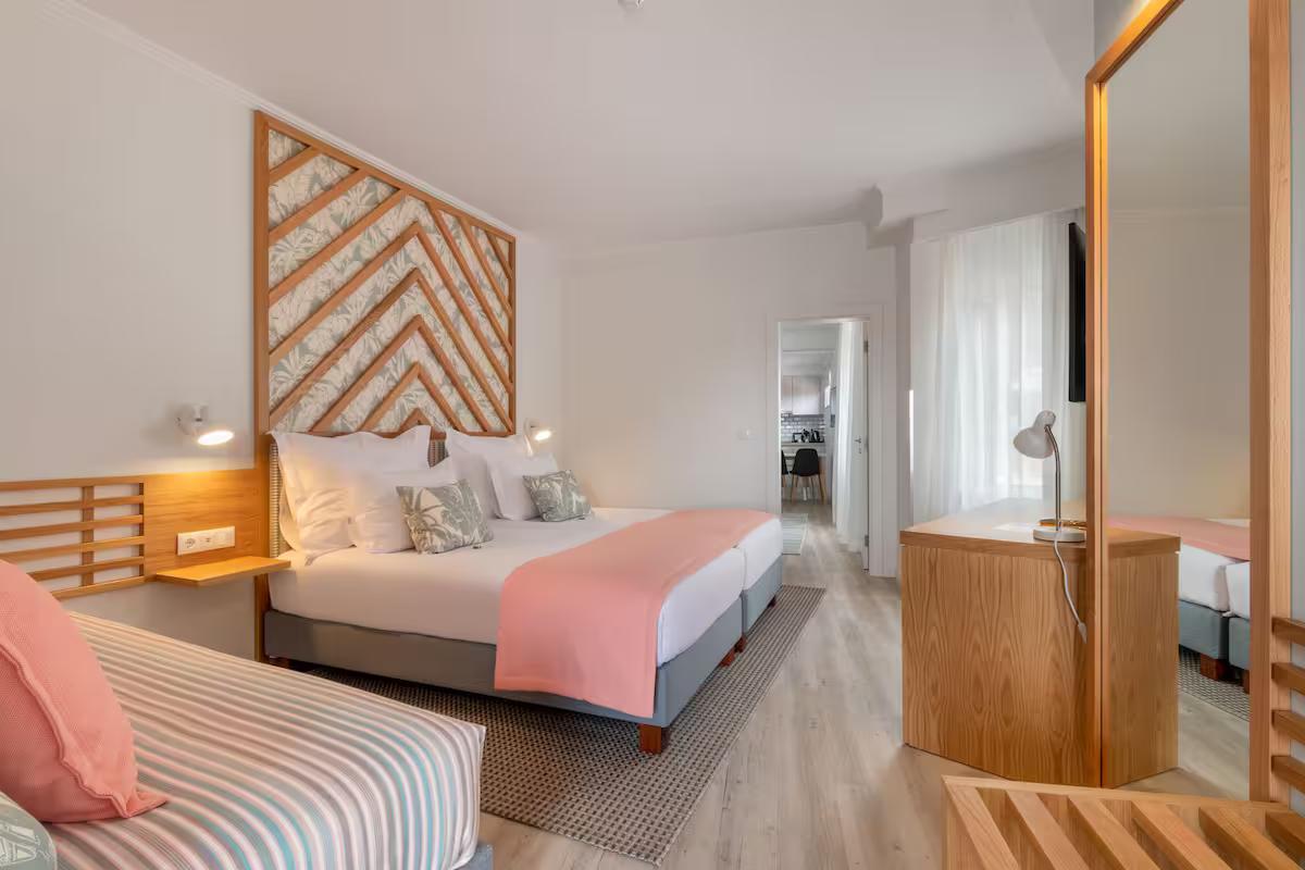 Spacious double bed suite at Aqua Natura Bay