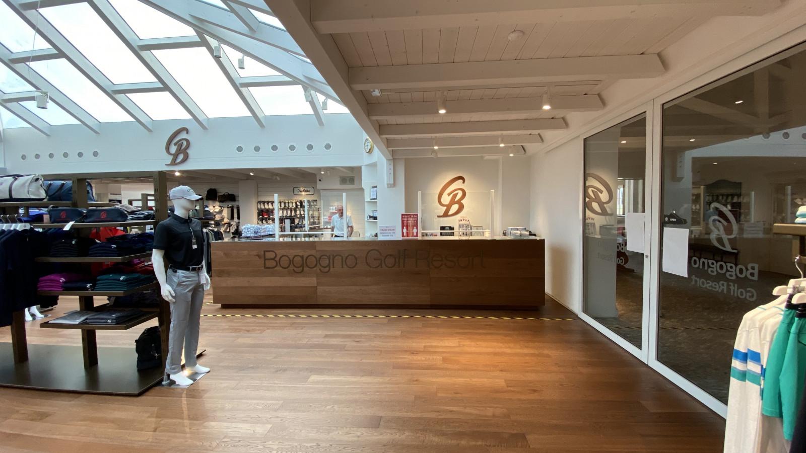 Golf shop at Bogogno Golf Resort
