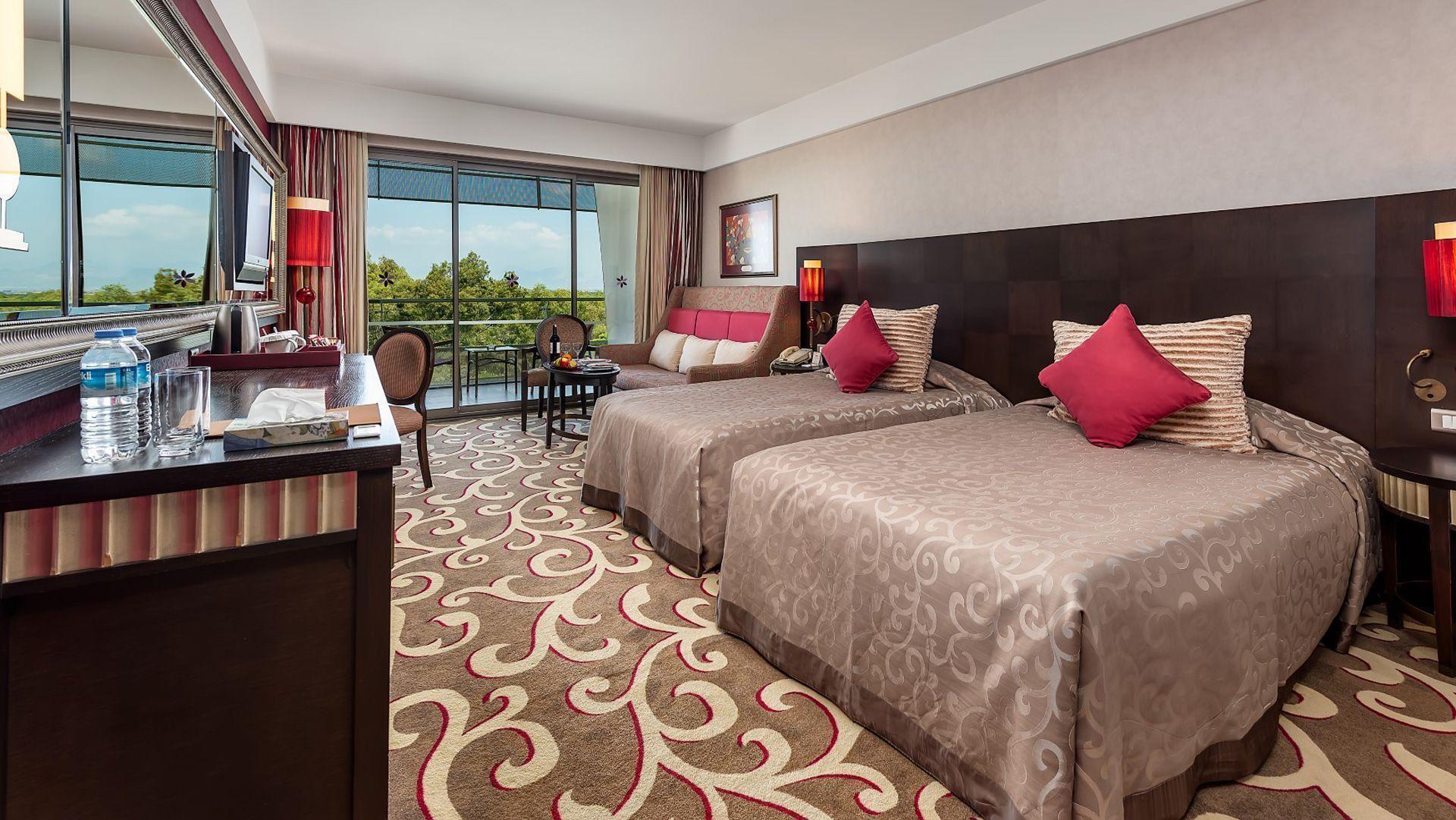 Twin bed suite at Cornelia Deluxe Resort