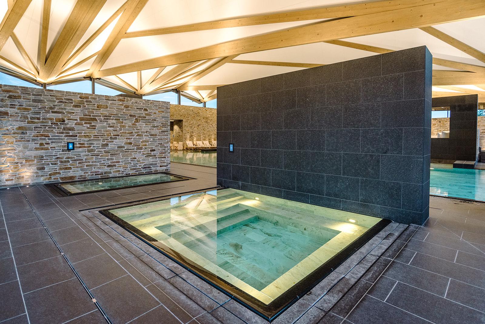 Indoor jacuzzi part of the spa facilities at Great Northern