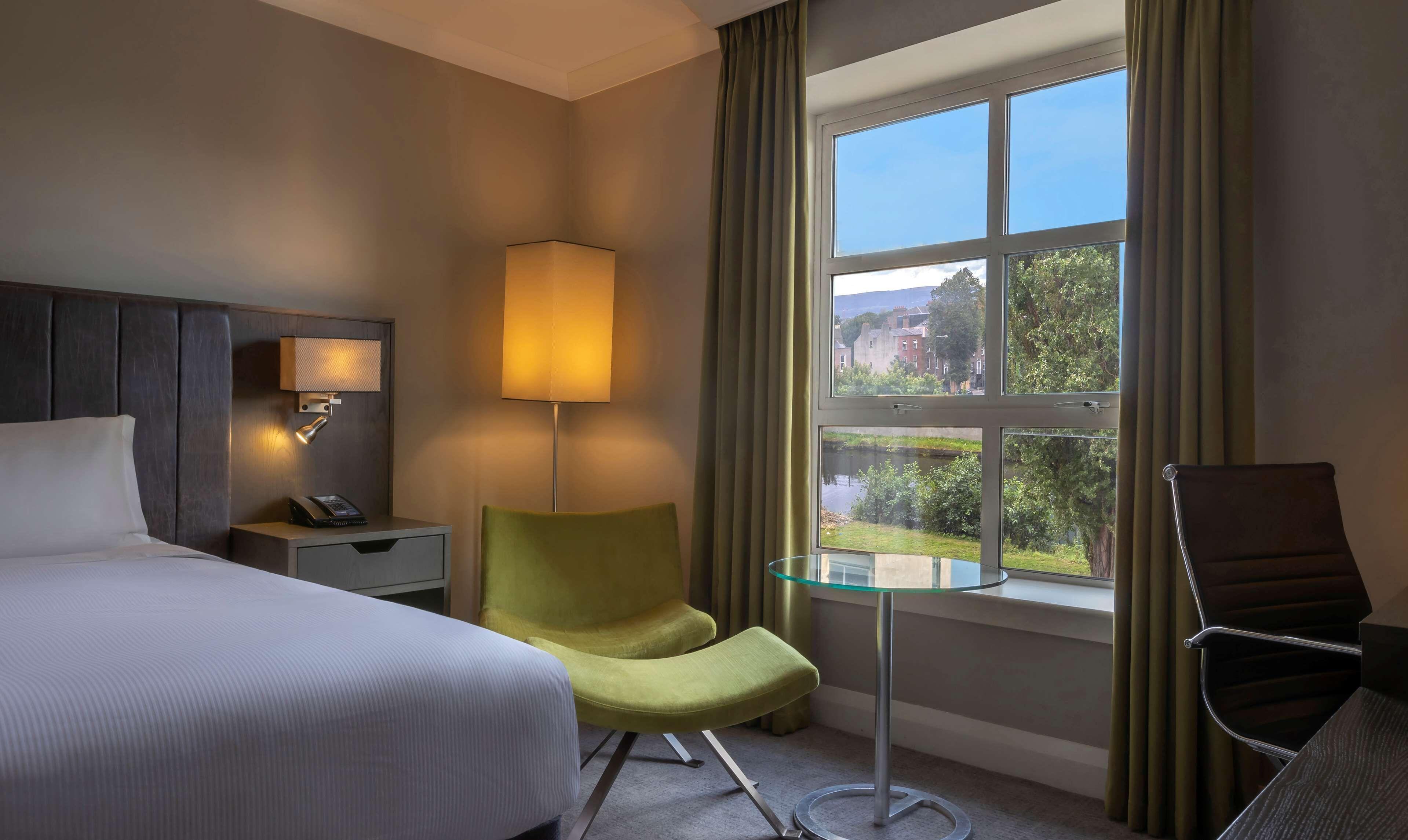 Double bed suite at Hilton Dublin