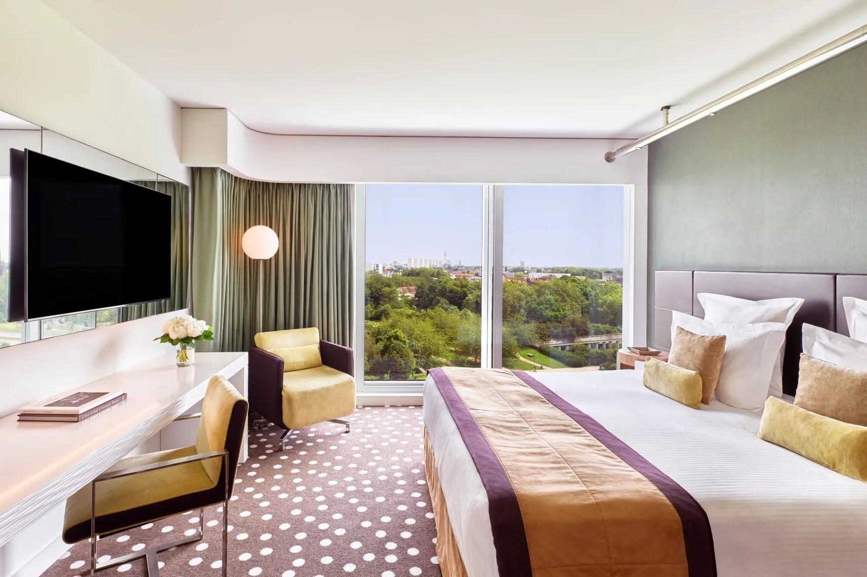 Double bed suite at the Hotel Barrière Lille