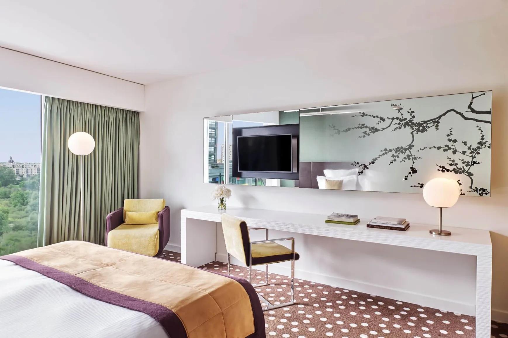 Double bed suite at the Hotel Barrière Lille