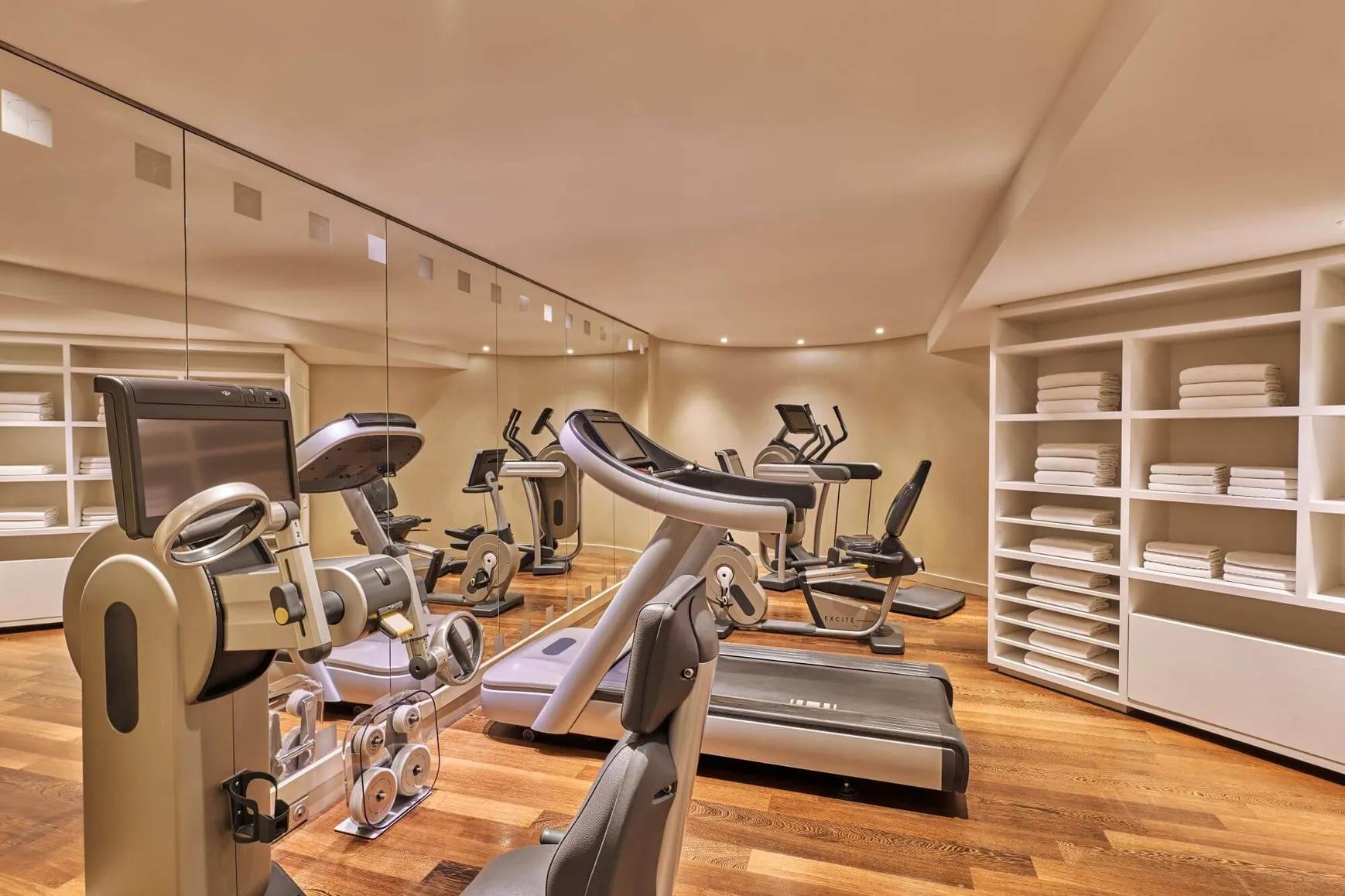 Gym facilities at the Hotel Barrière Lille