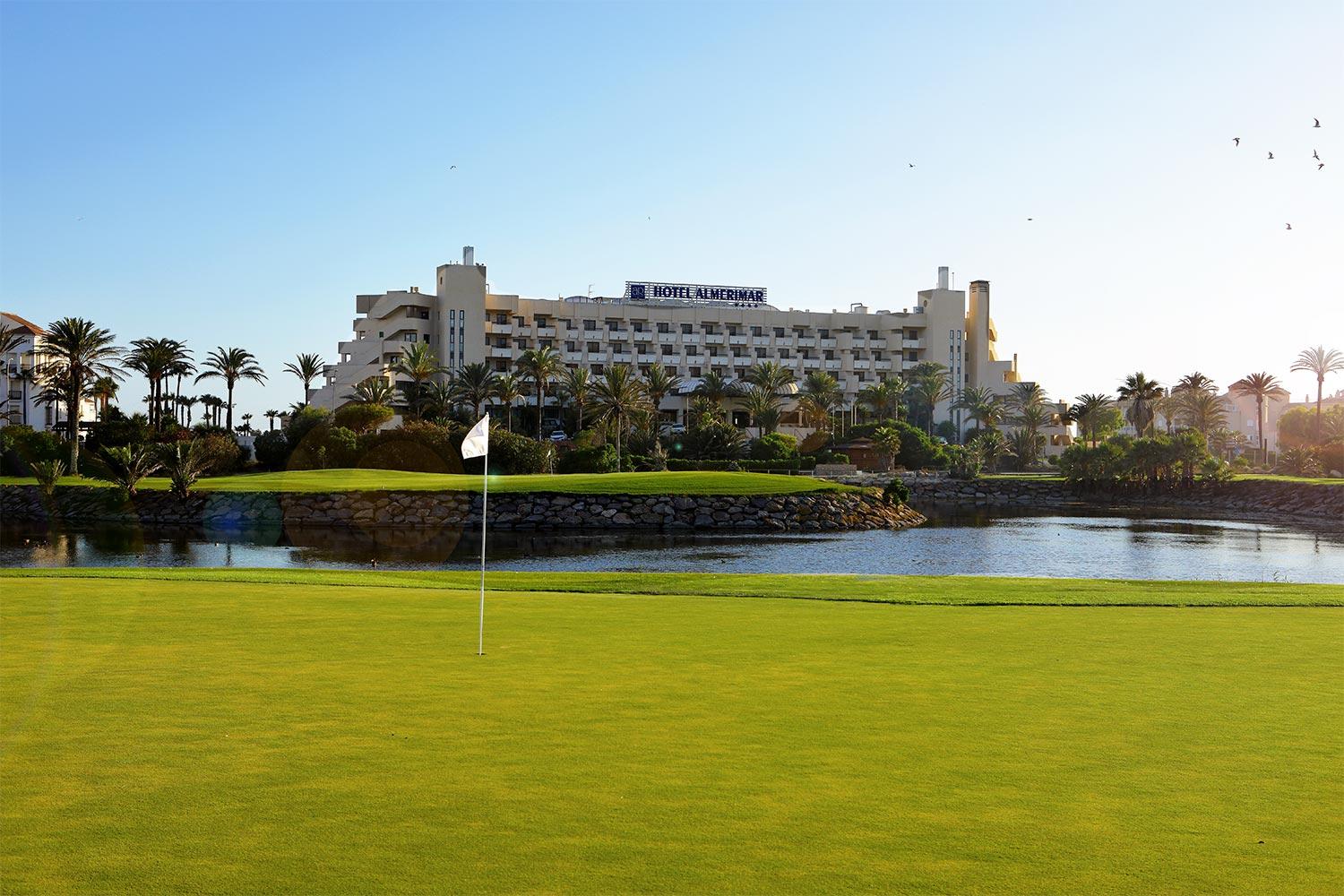 A smooth green outside the Hotel Golf Almerimar