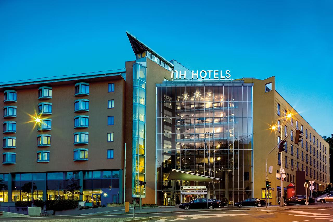 Panoramic view of Hotel NH Prague City building