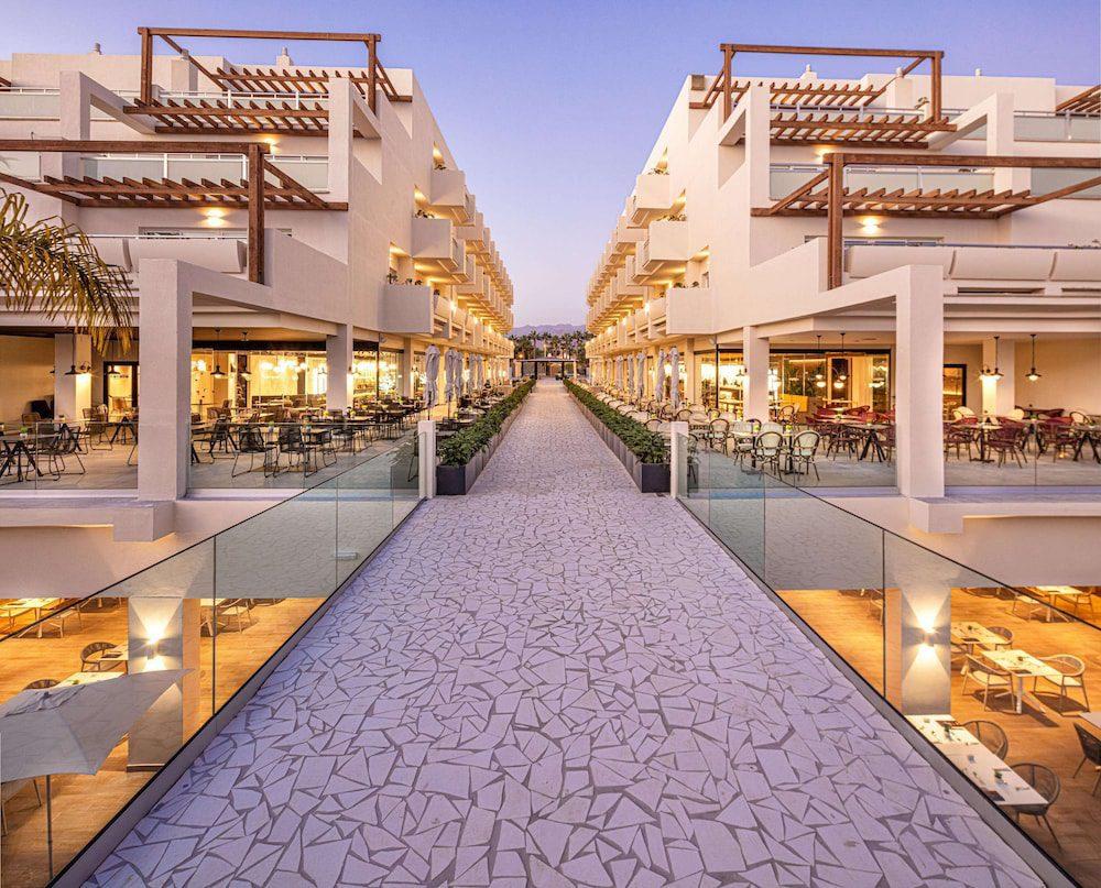 Walkway leading to suites at Hotel Tabaiba Princess