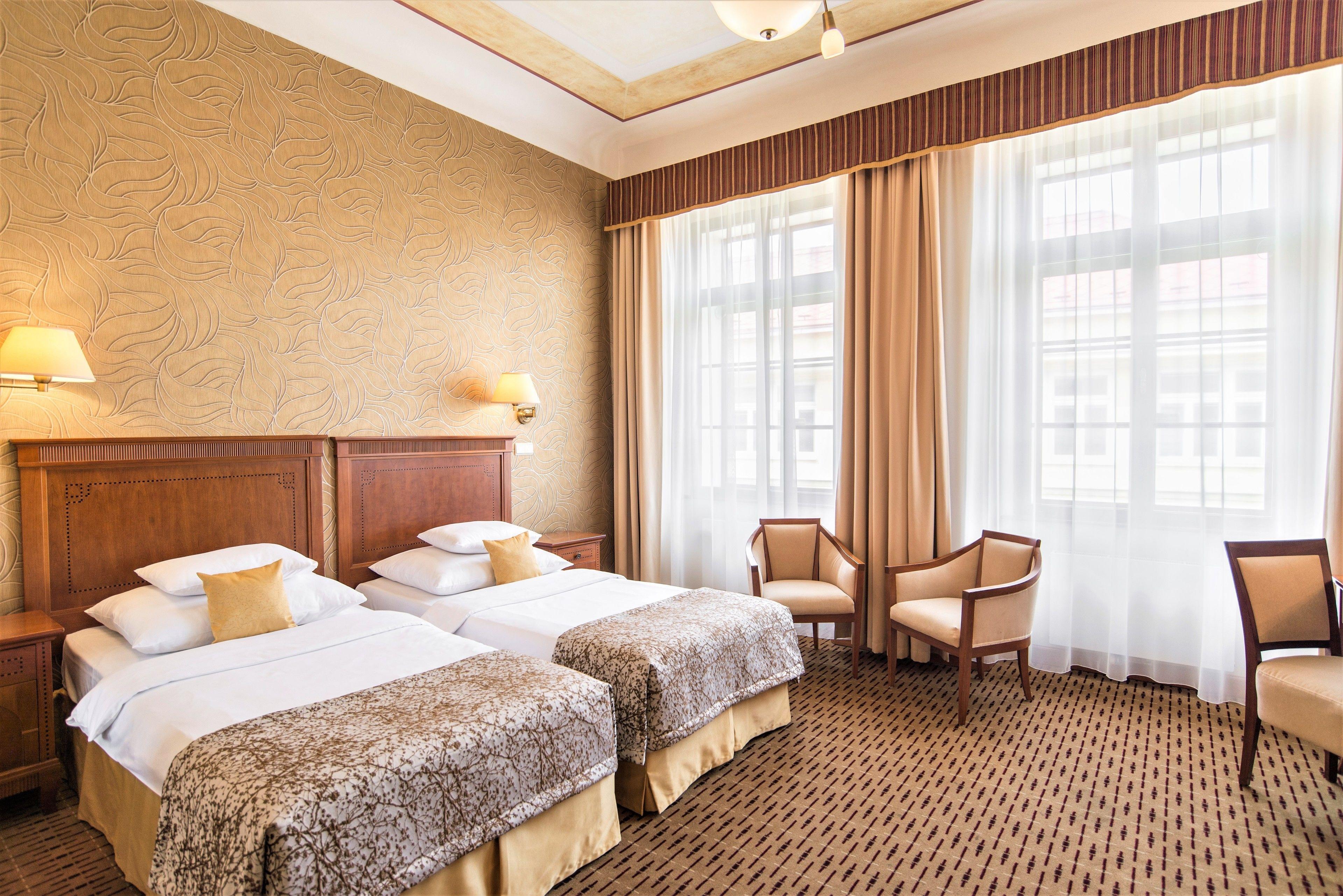 Twi bed suite at Majestic Plaza Hotel Prague
