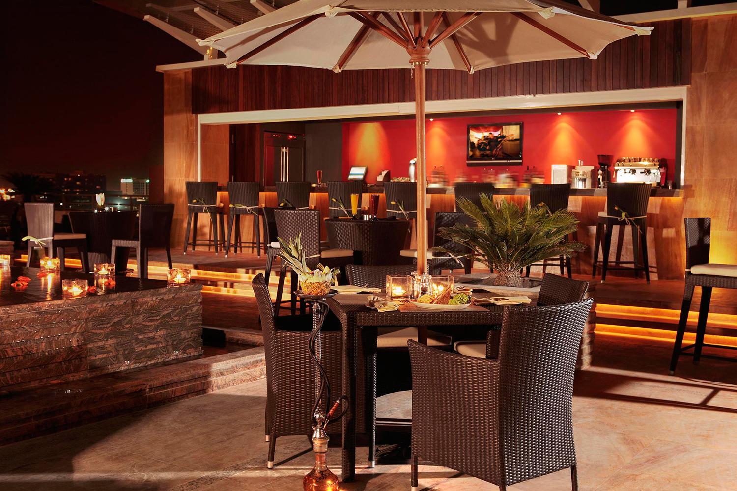 Rooftop bar at Media Rotana Dubai