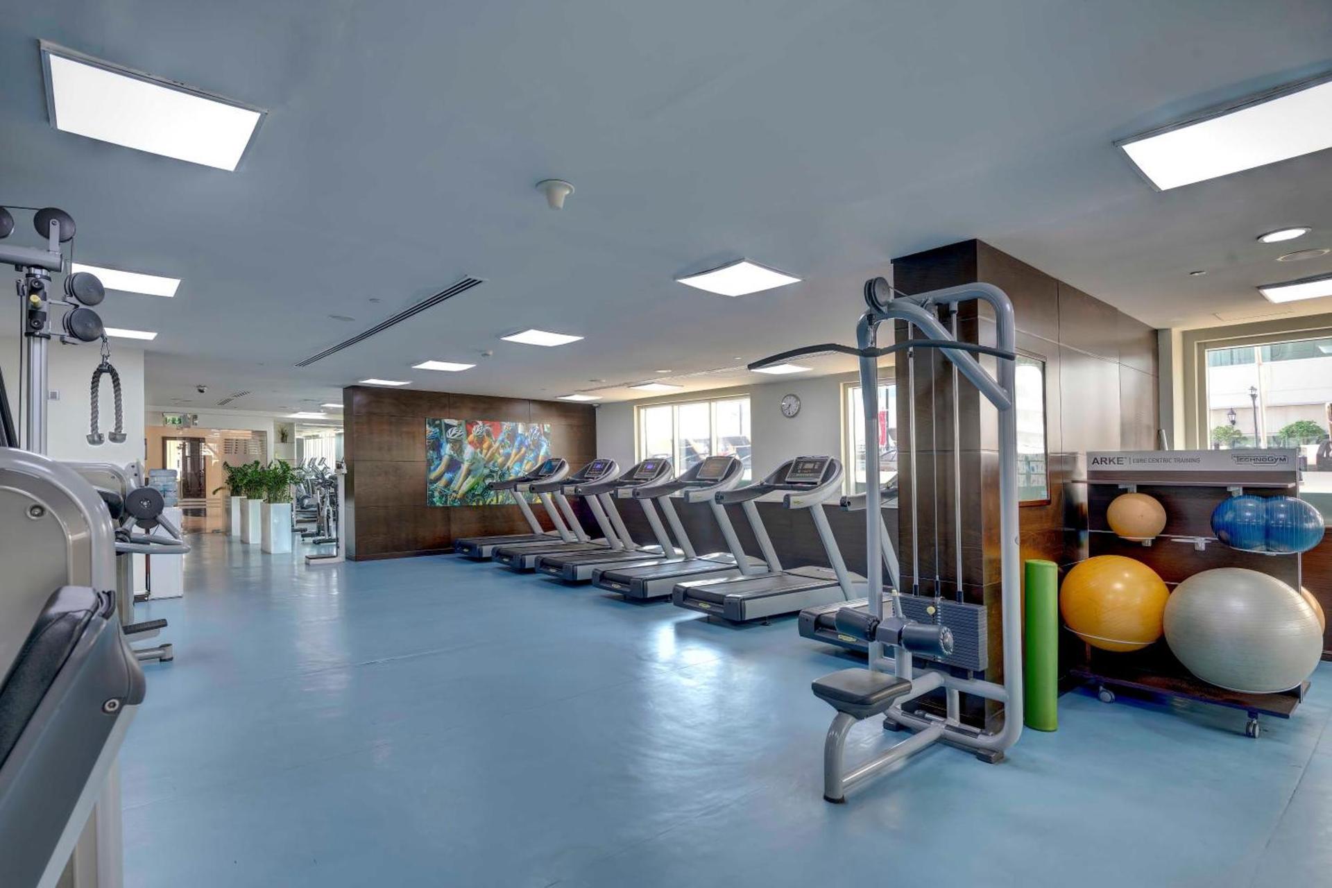 Gym facilities at Media Rotana Dubai