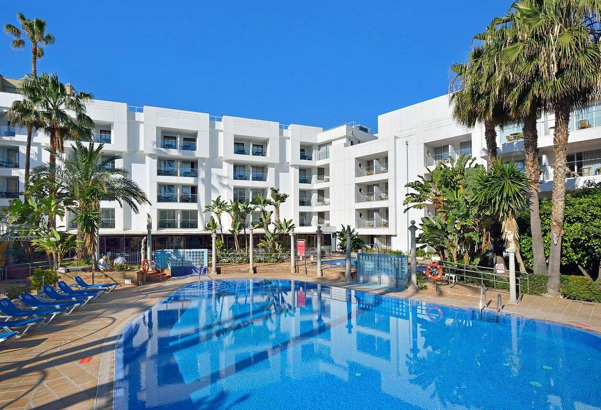 The Melia Sol Don Pedro building overlooking the outdoor pool at Melia Sol Don Pedro
