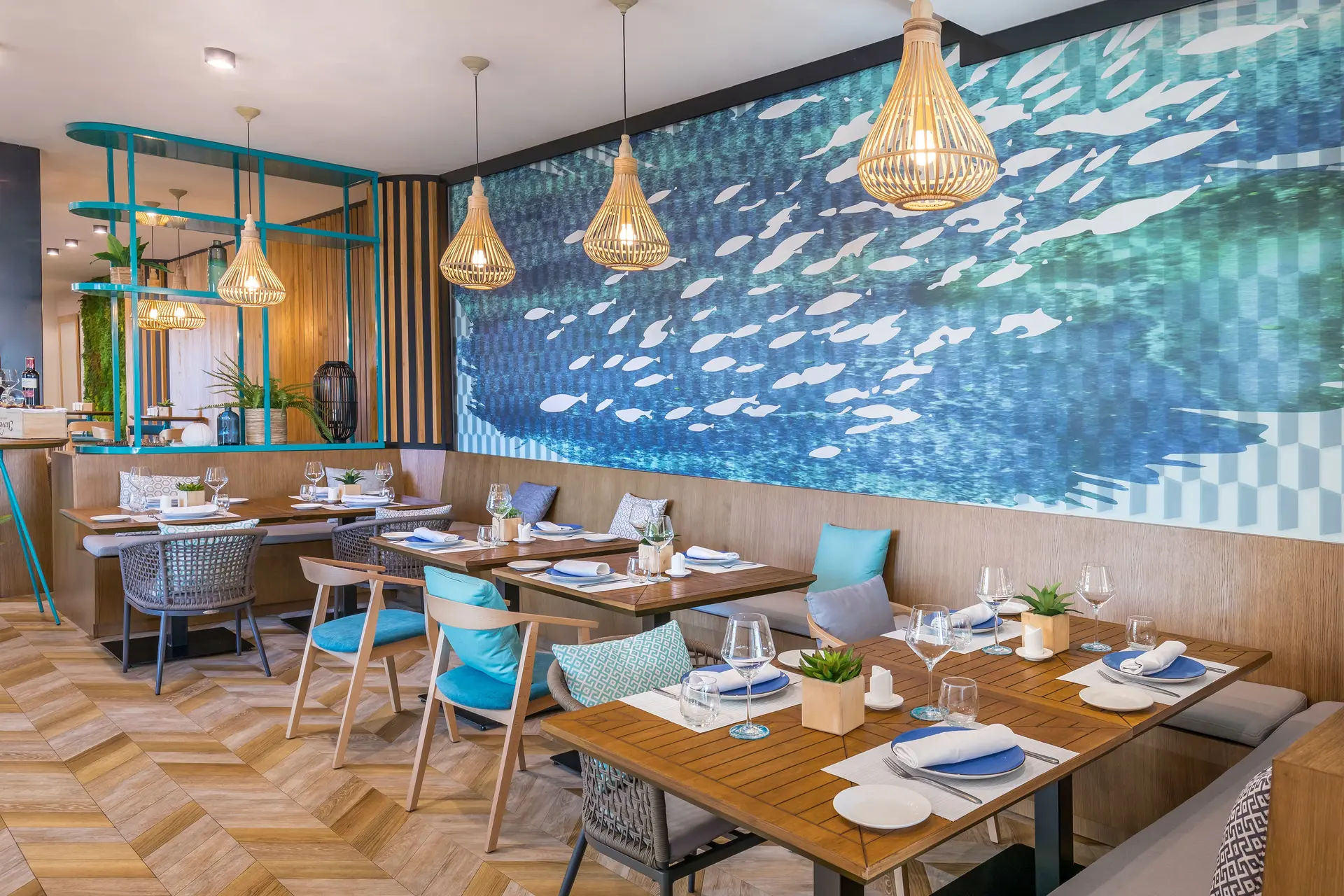 Indoor dining room at Occidental Puerto Banus