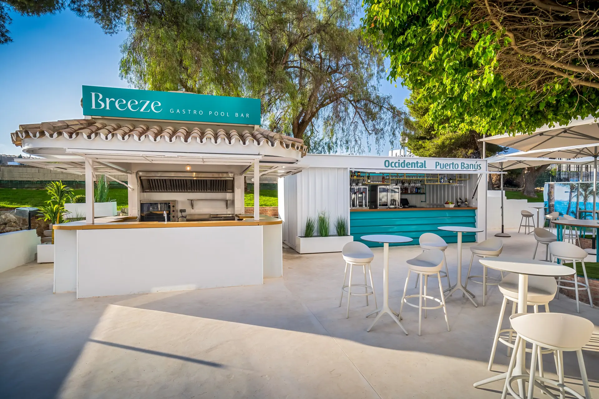 Food bar at the Occidental Puerto Banus