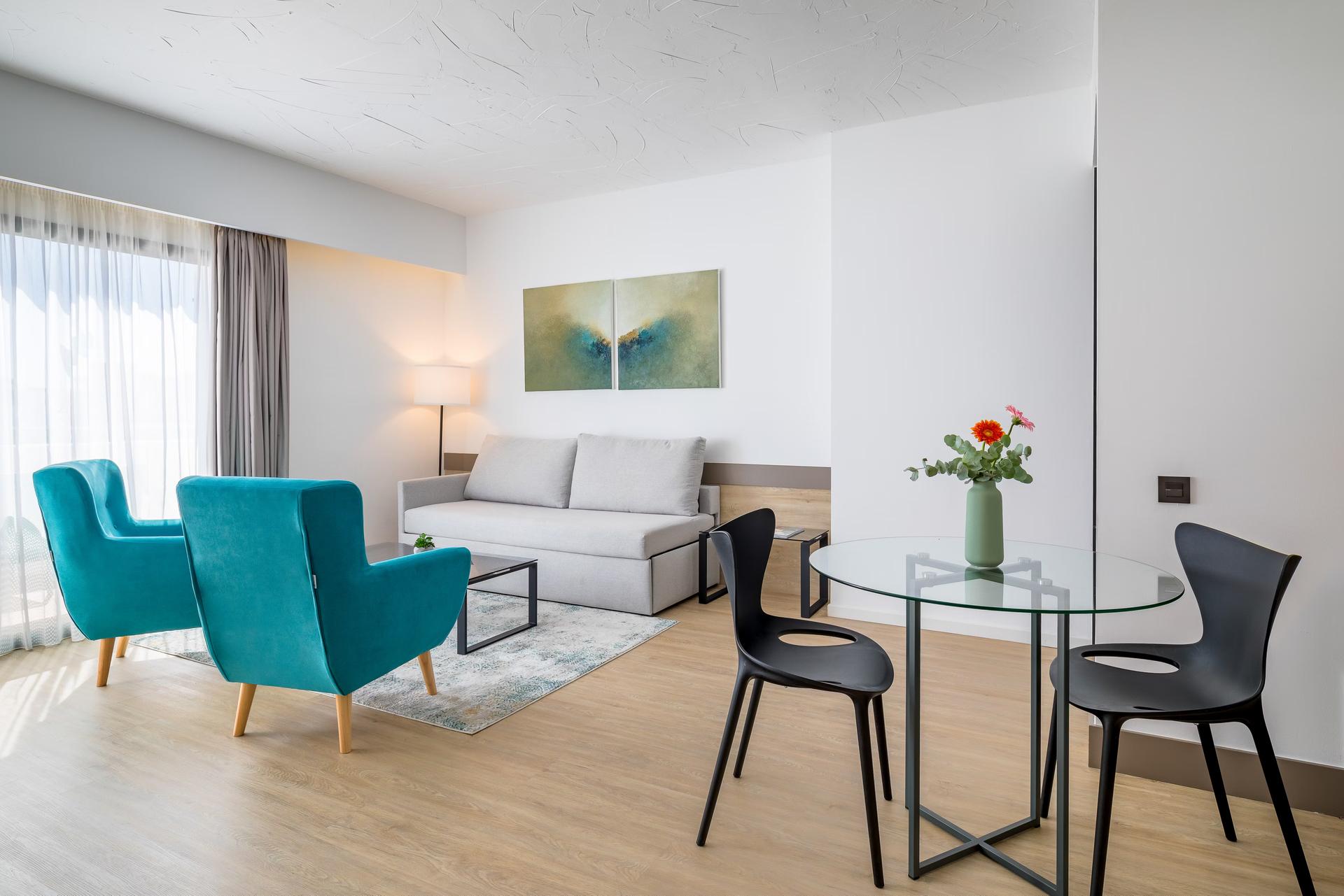 Living room as part of a suite at Occidental Puerto Banus