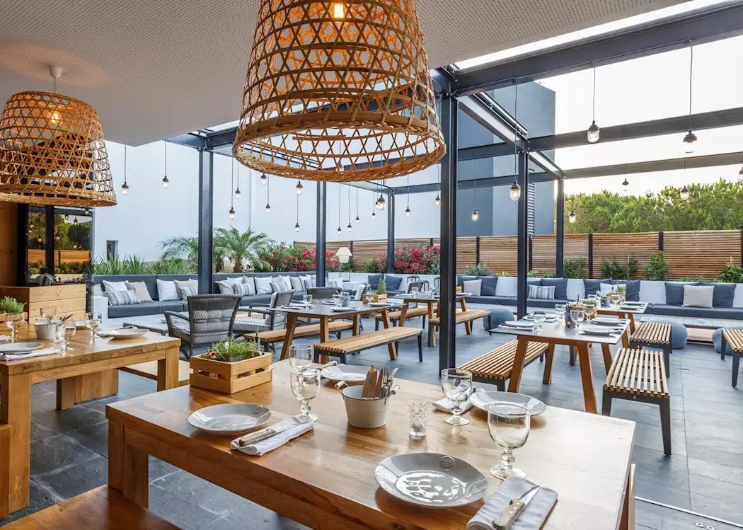 Indoor dining at the Octant Hotel Praia Verde