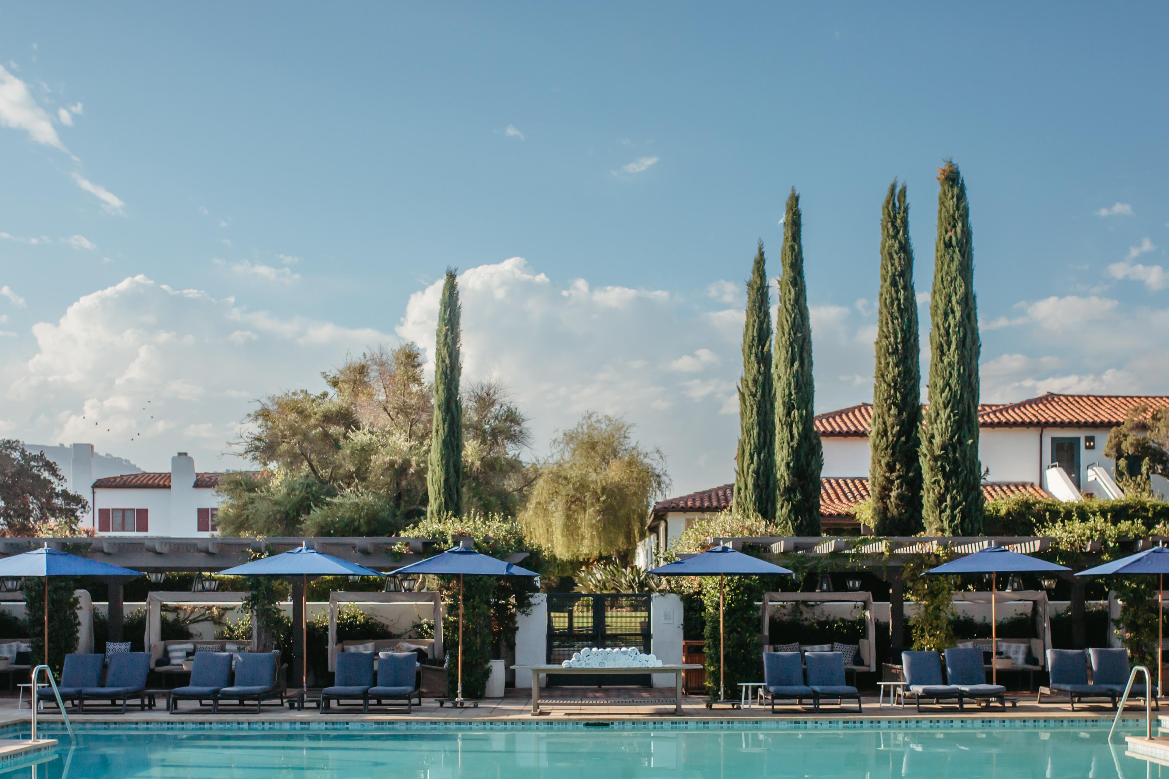 Outdoor swimming pool at Ojai Valley Inn