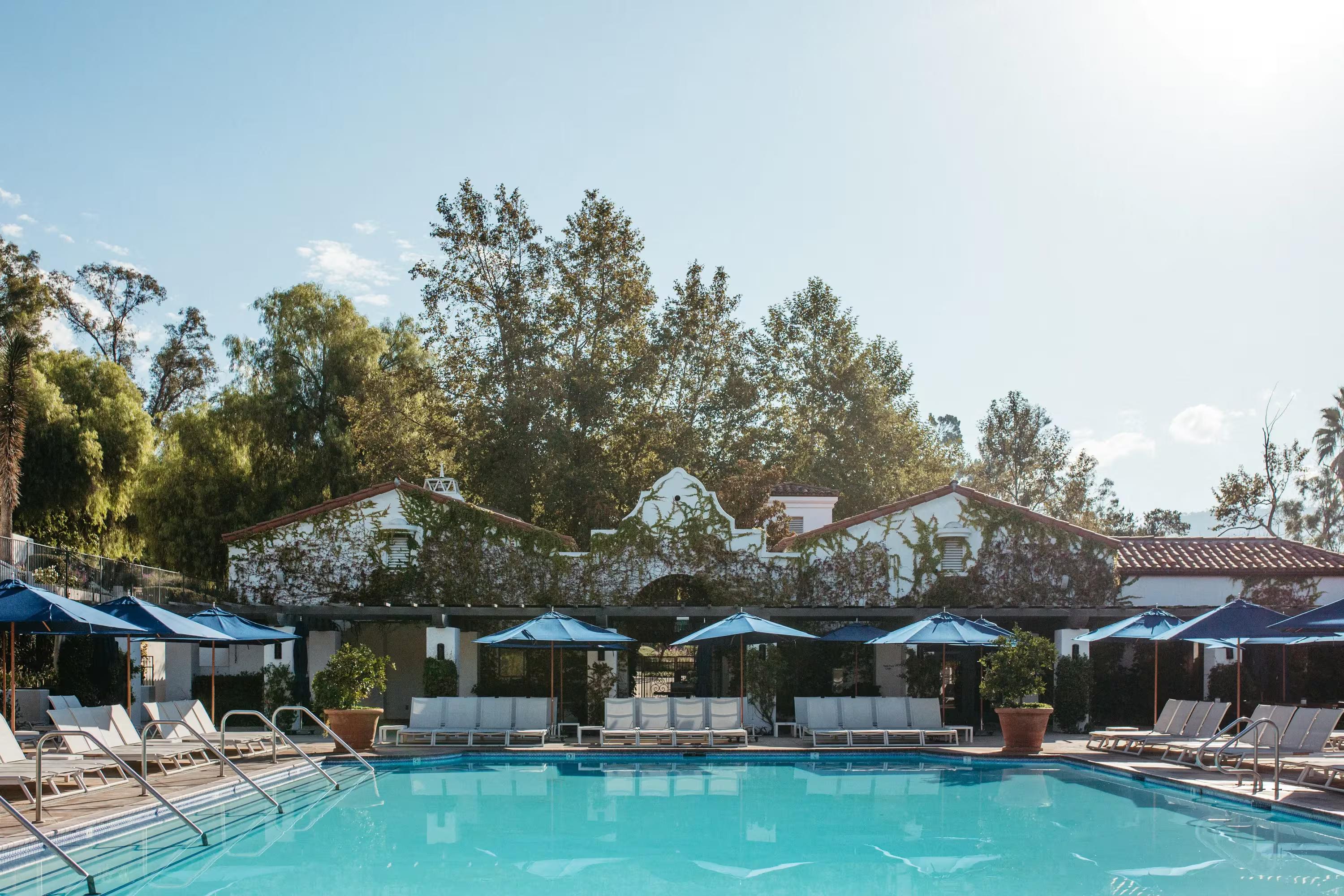 Outdoor swimming pool at Ojai Valley Inn