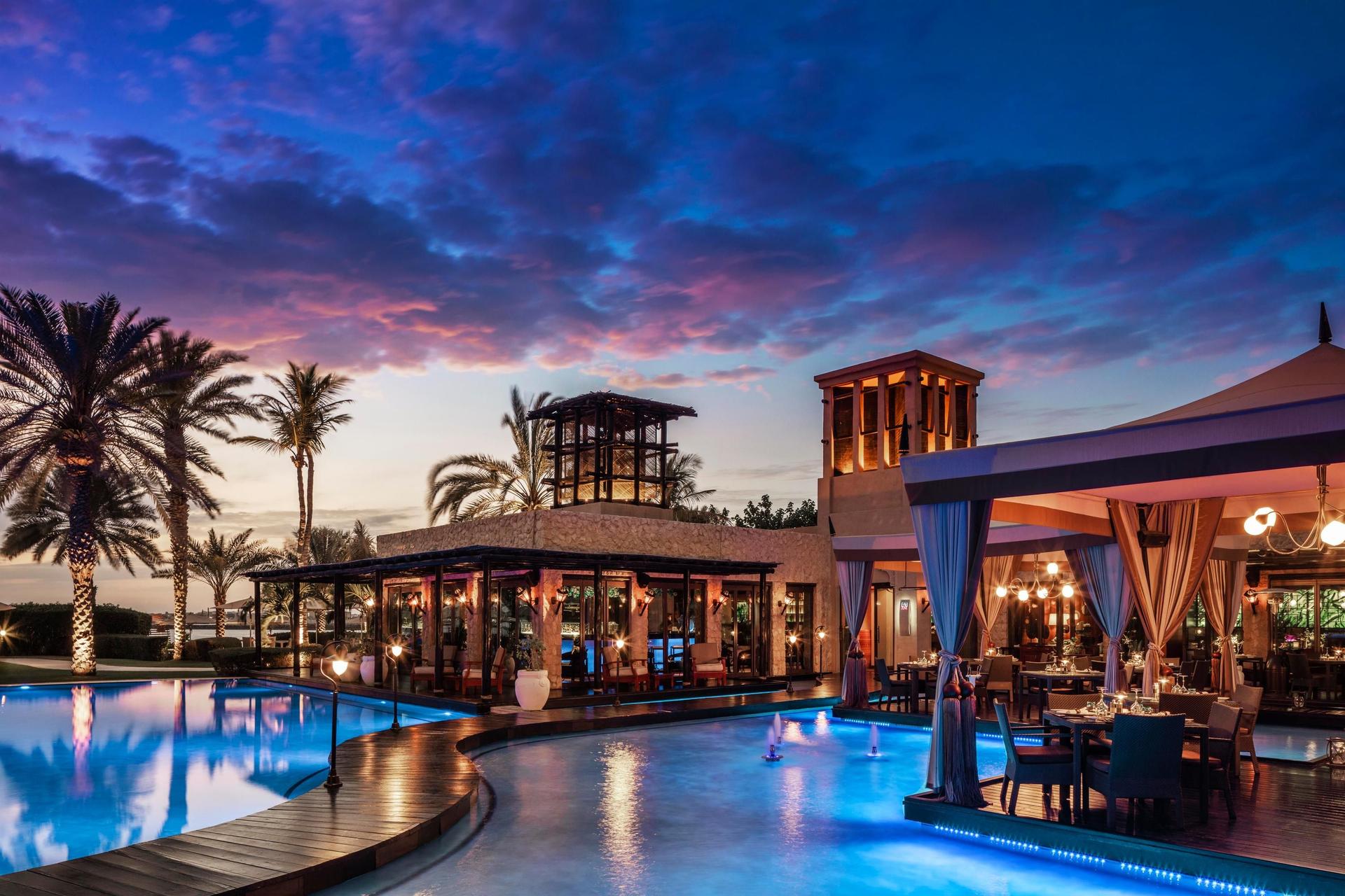 Panoramic view of the outdoor swimming pool at One&Only Royal Mirage