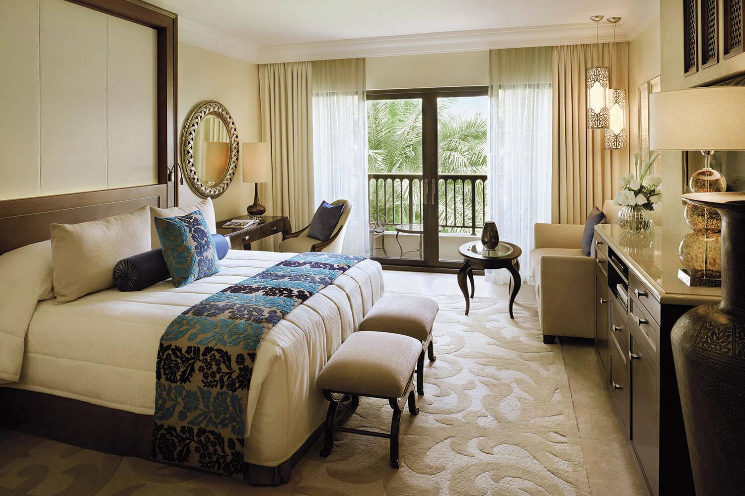 Double bed suite at One&Only Royal Mirage