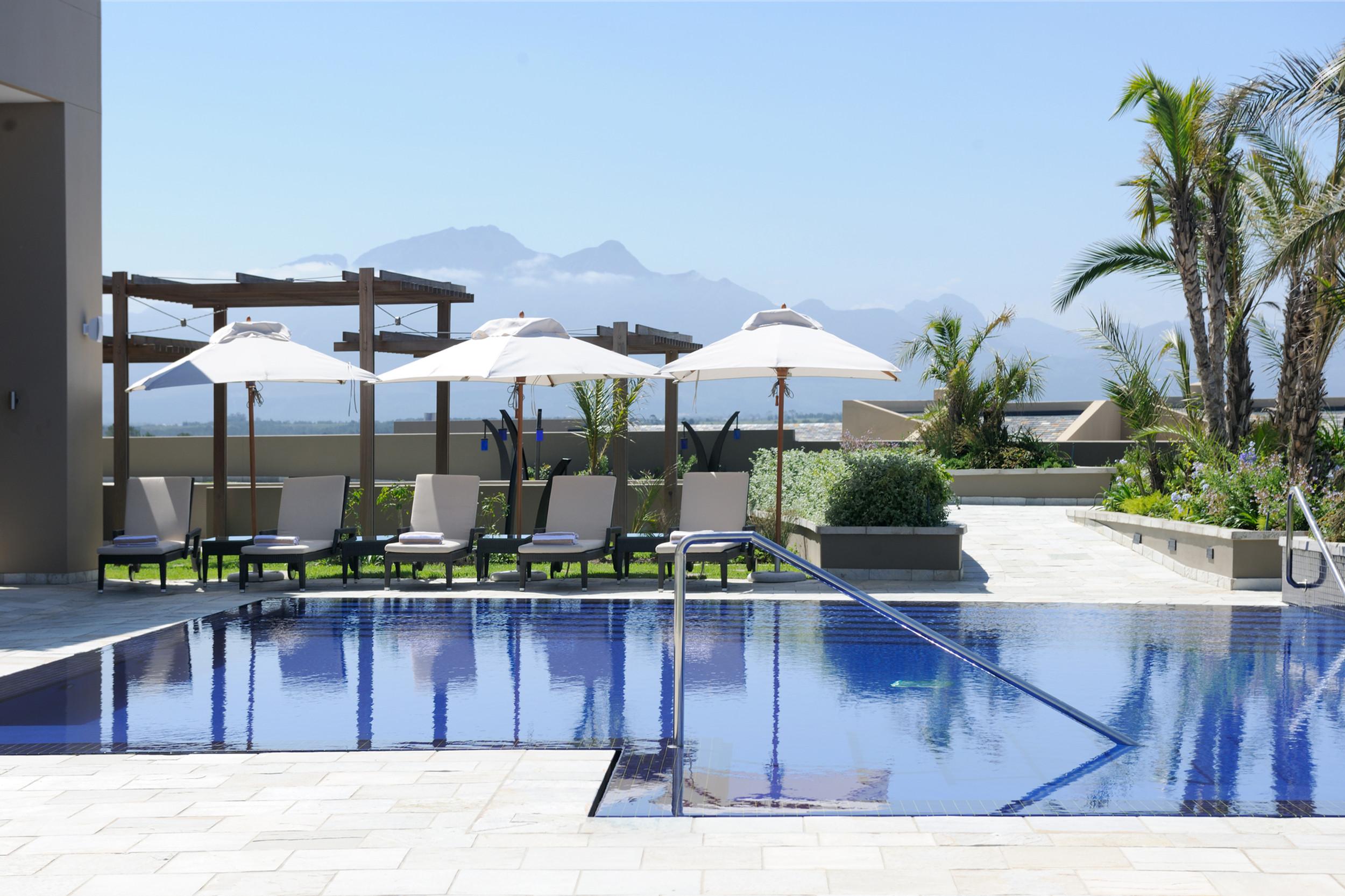 Outdoor swimming pool at Oubaai Hotel, Golf & Spa