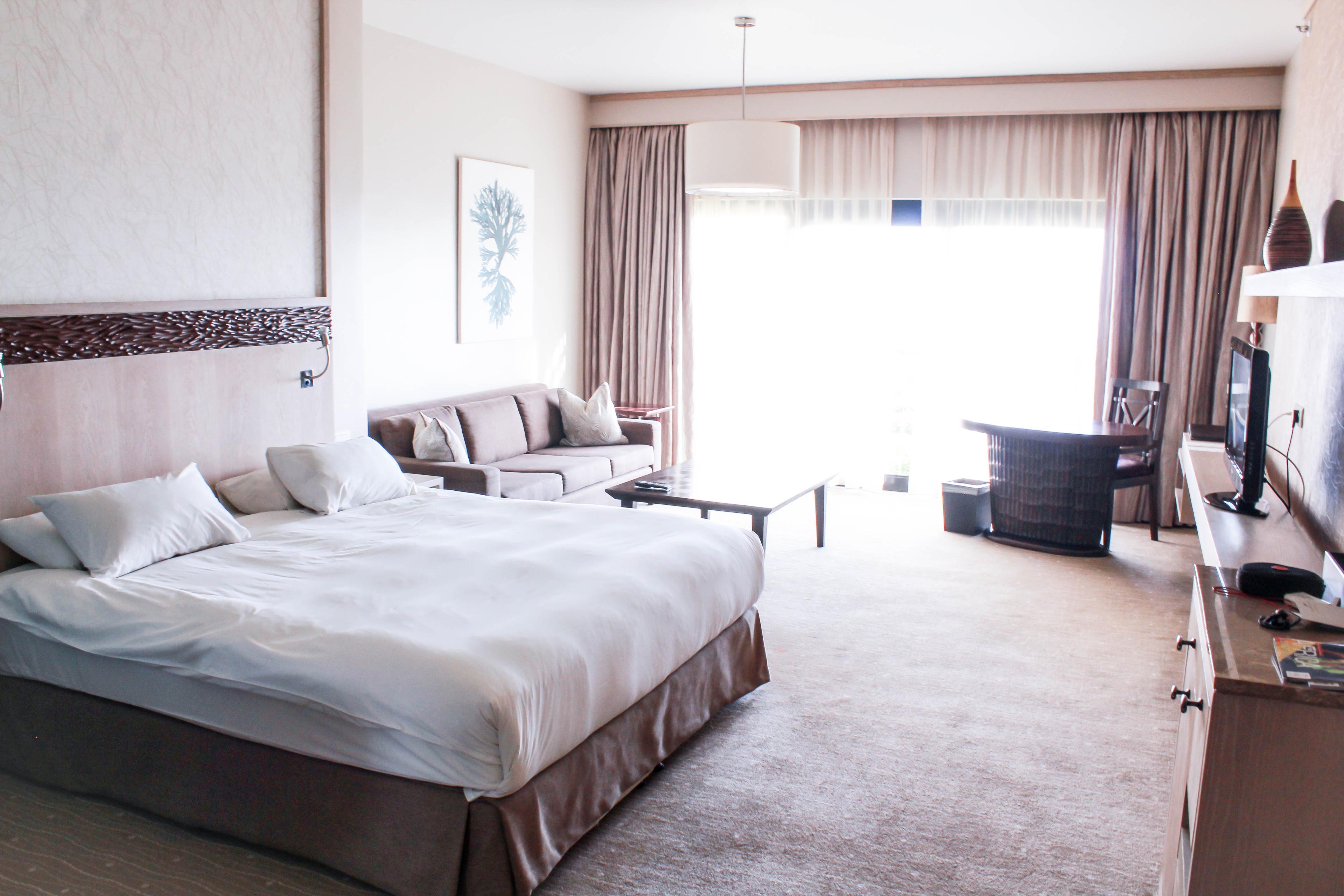 Double bed suite at Oubaai Hotel, Golf & Spa