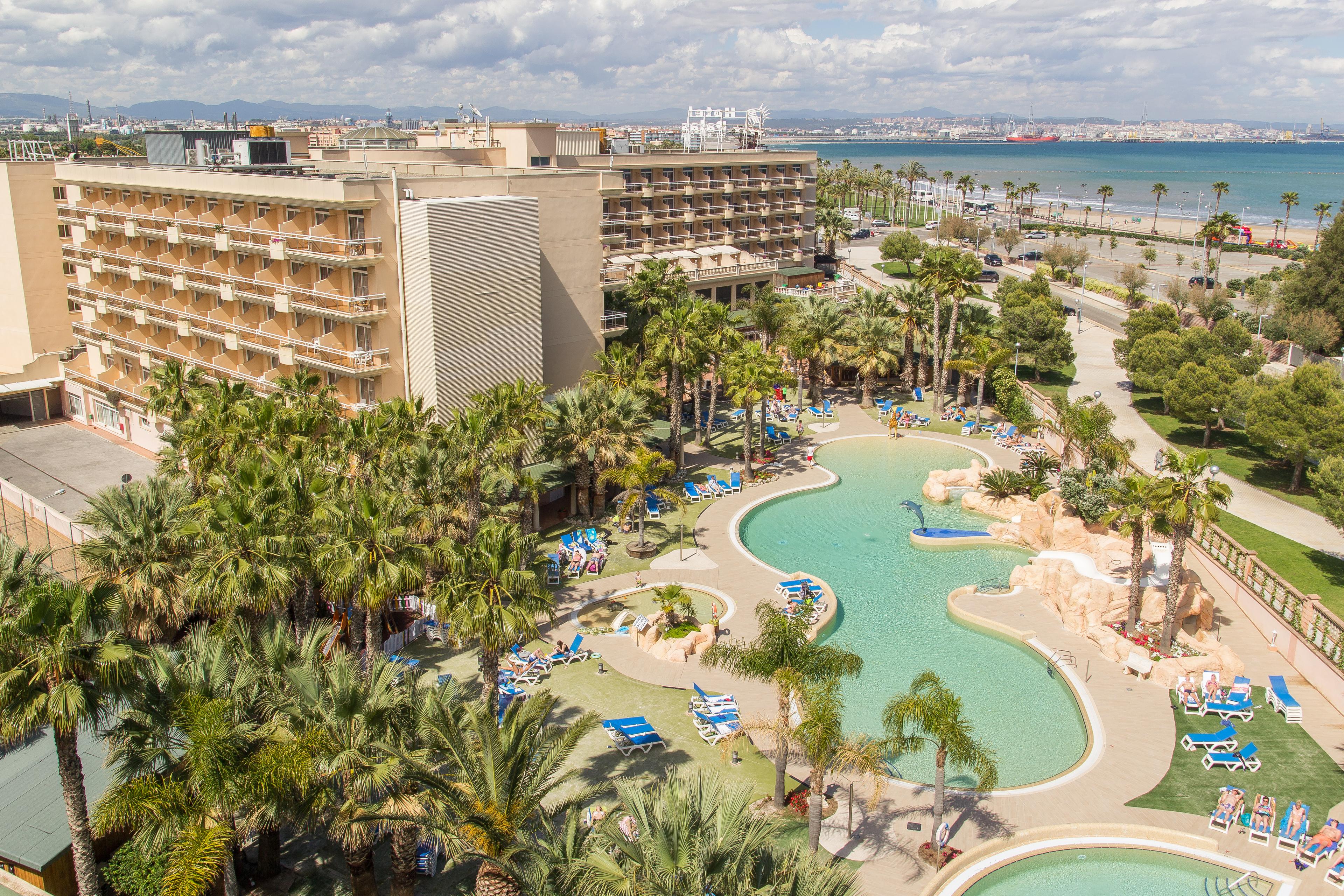 Overhead view of Palas Pineda Hotel