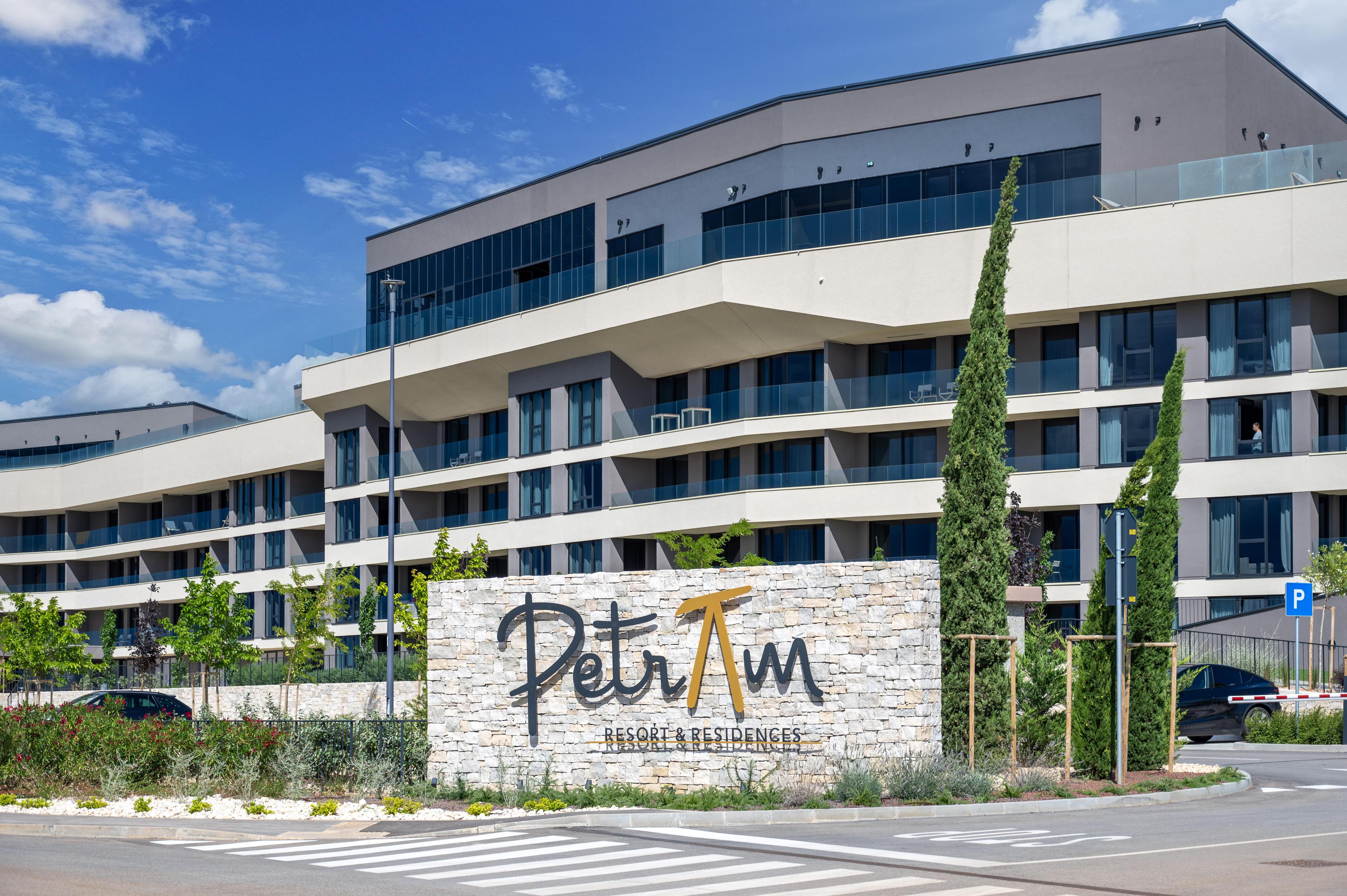 Front of the Petram Resort & Residences building