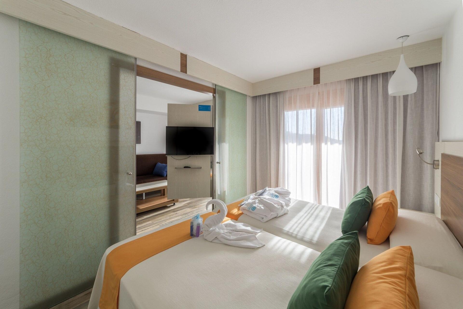 Double bed suite at Sandos Benidorm Suites