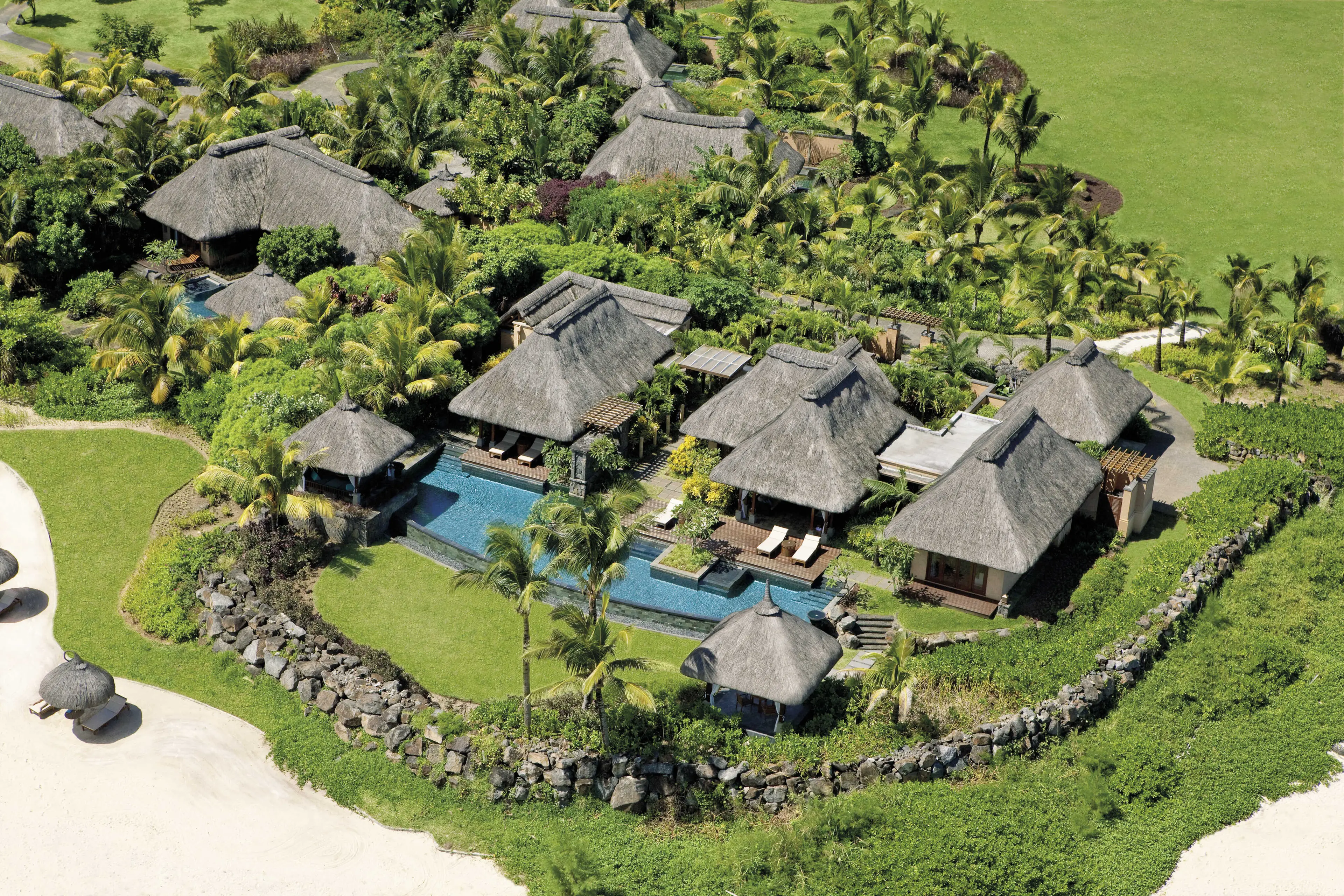 Aerial view of Shanti Maurice Resort & Spa