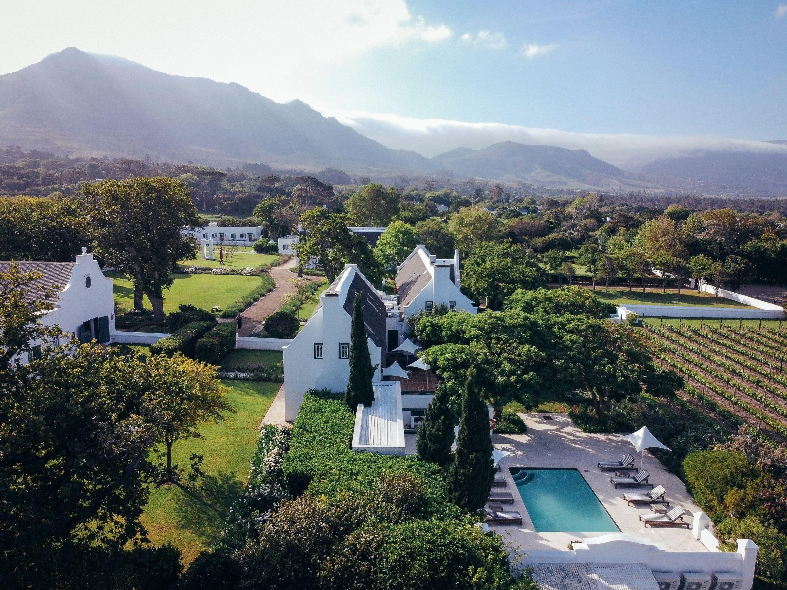 Overhead view of Steenberg Hotel