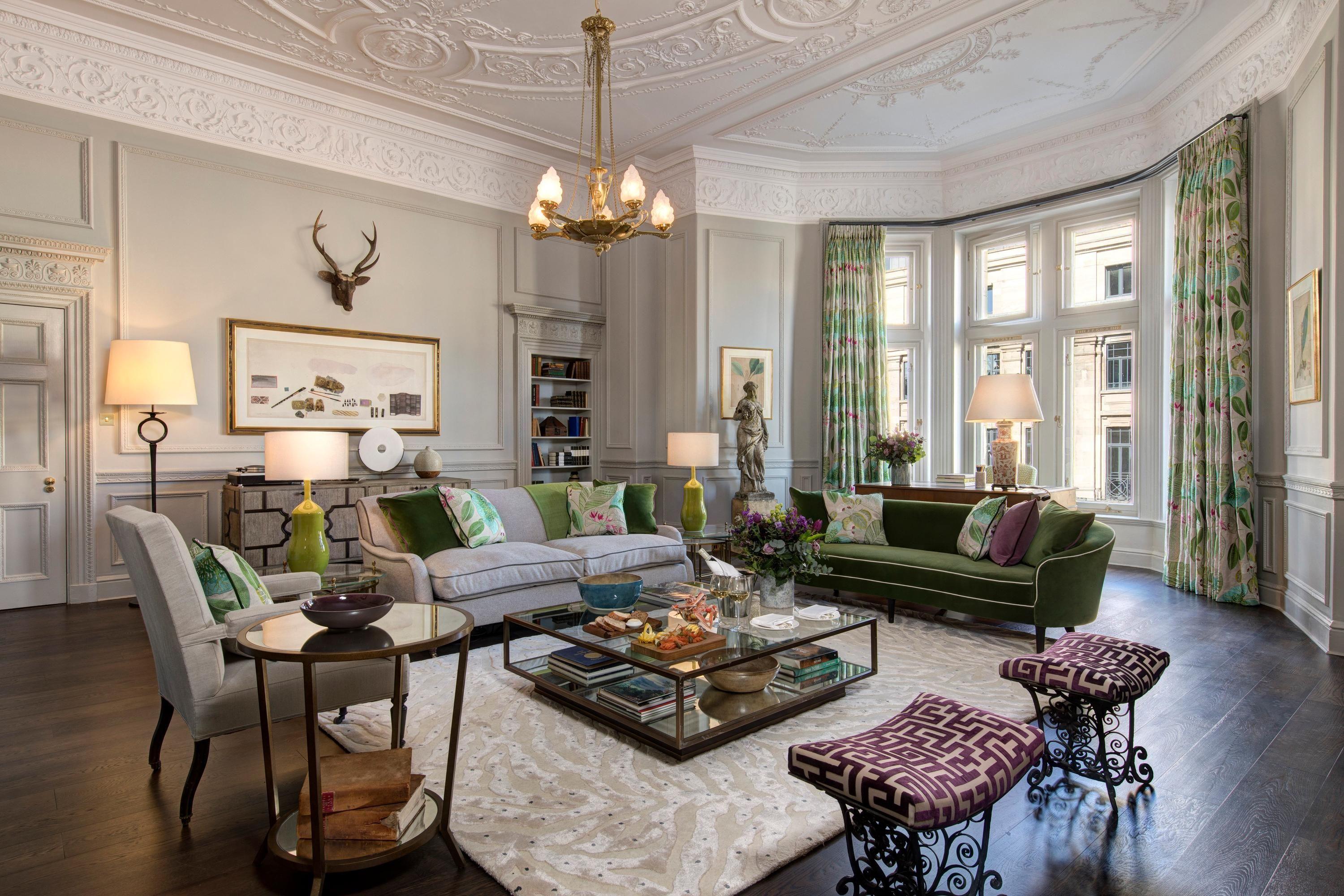 Living room as part of a suite at The Balmoral