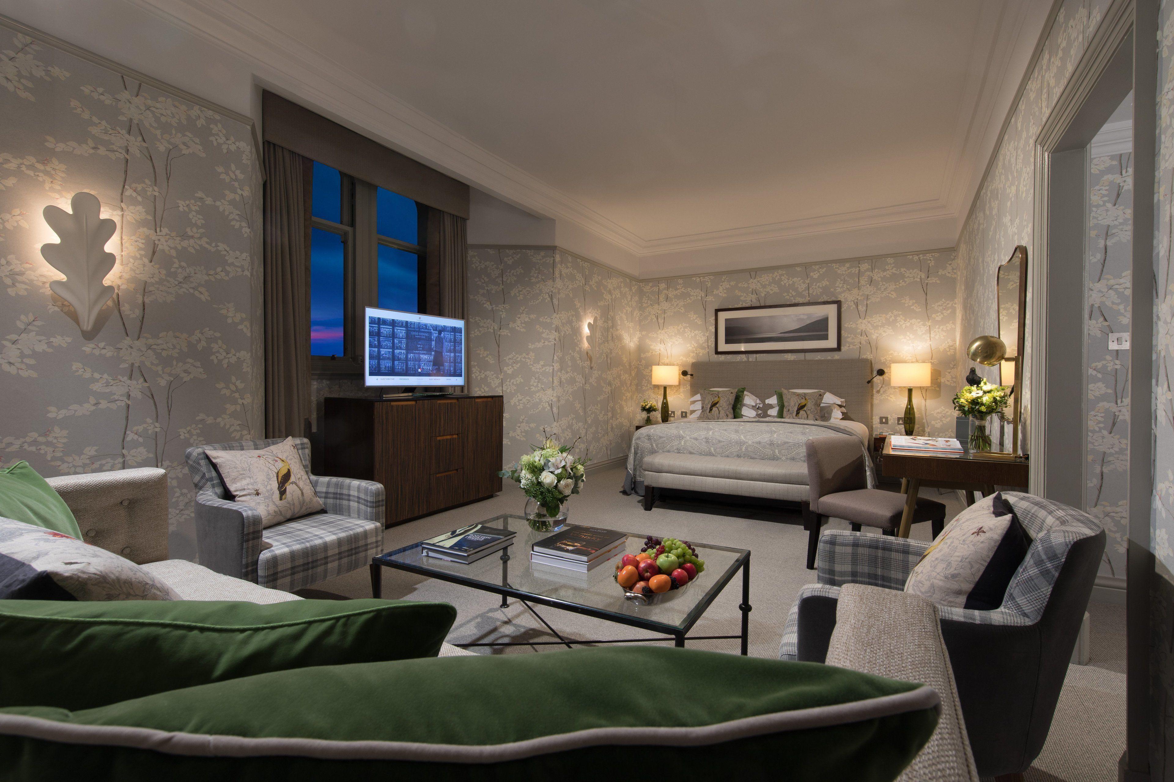 Double bed suite with living room space at The Balmoral