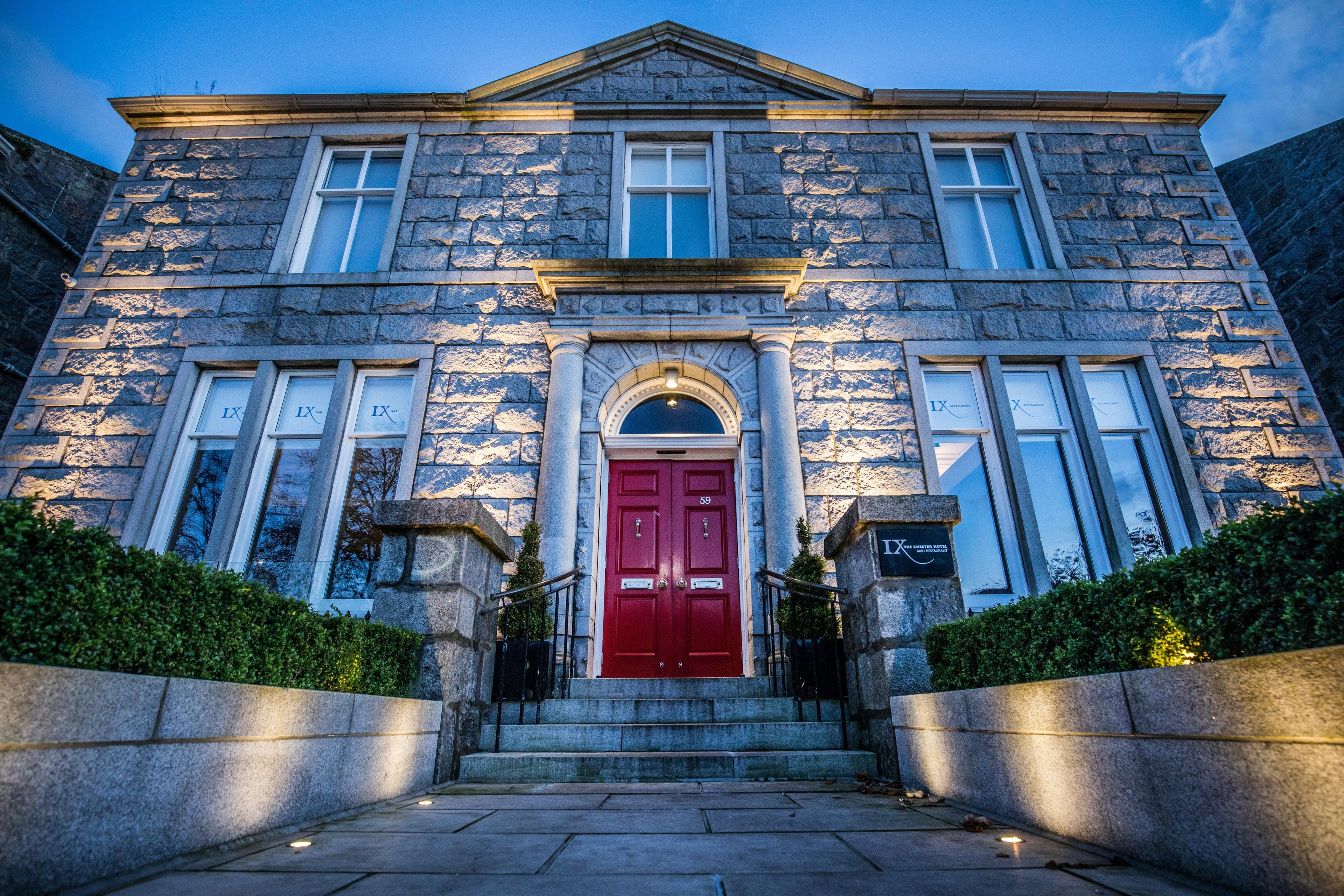 Front entrance to The Chester Hotel