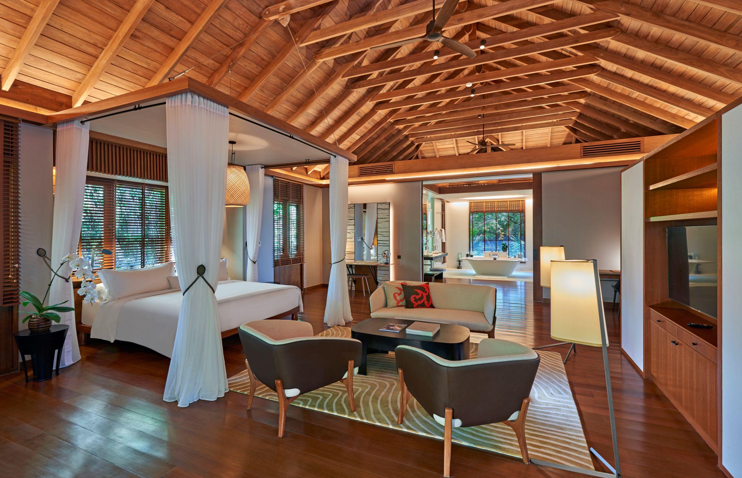 Spacious double bed suite at The Datai Langkawi