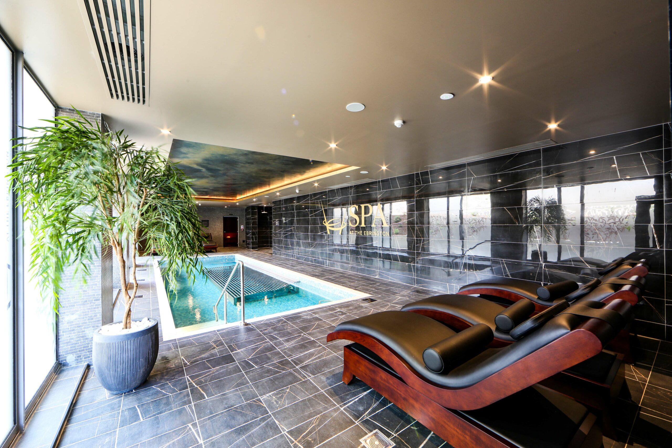 Indoor pool as part of spa facilities at The Ebrington Hotel