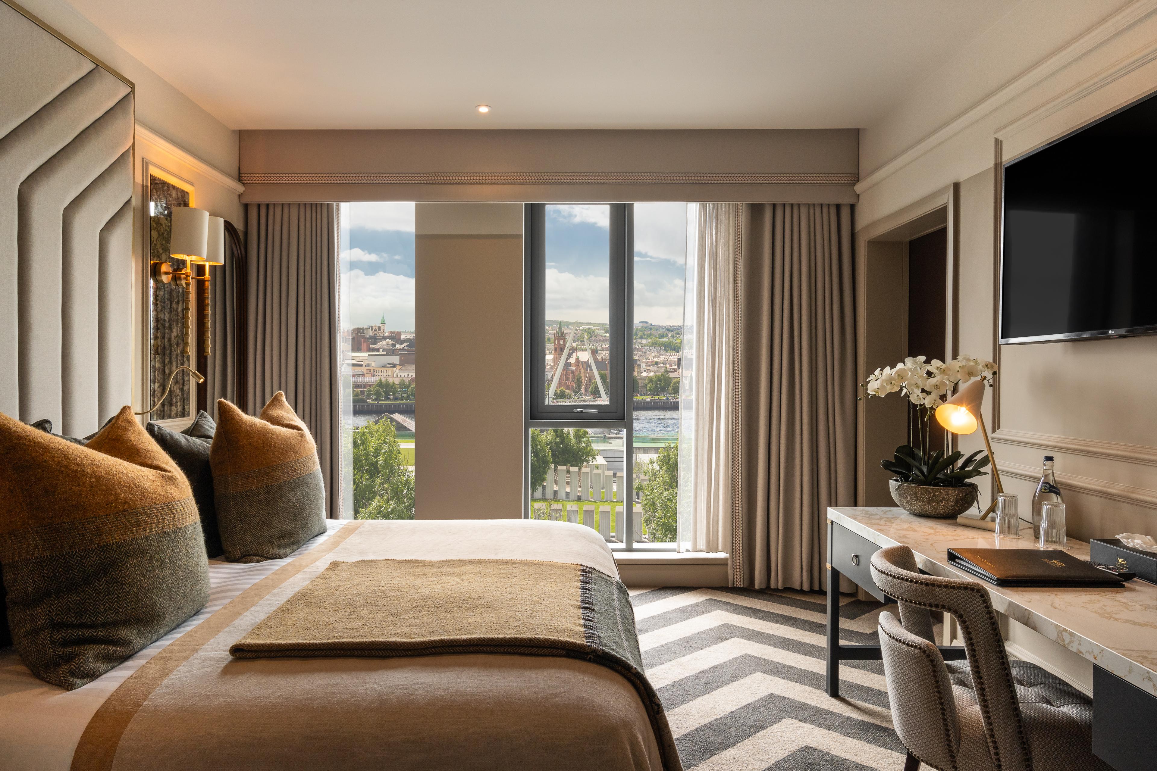 Double bed suite at The Ebrington Hotel