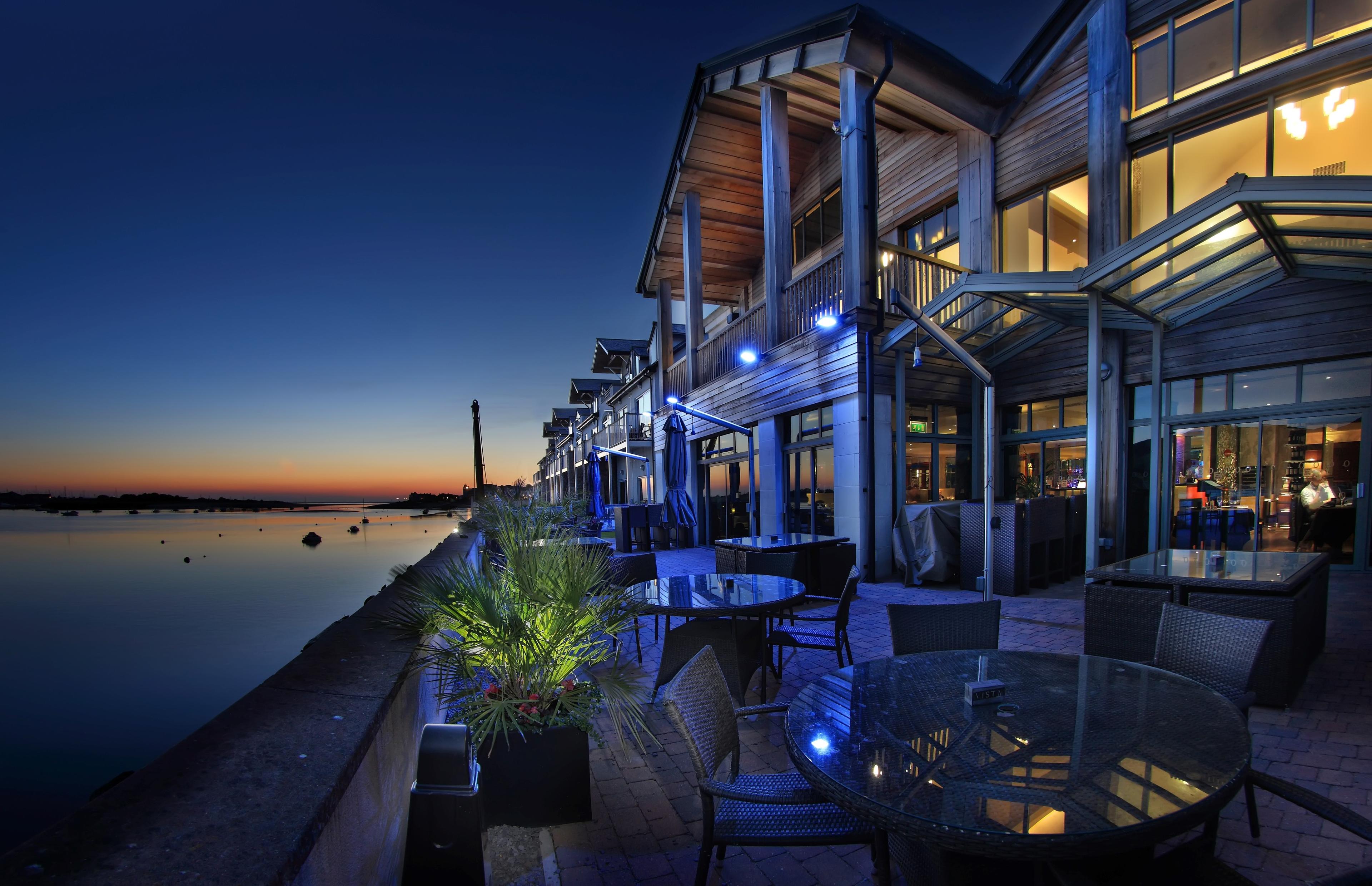 Panoramic view of the The Quay Hotel building