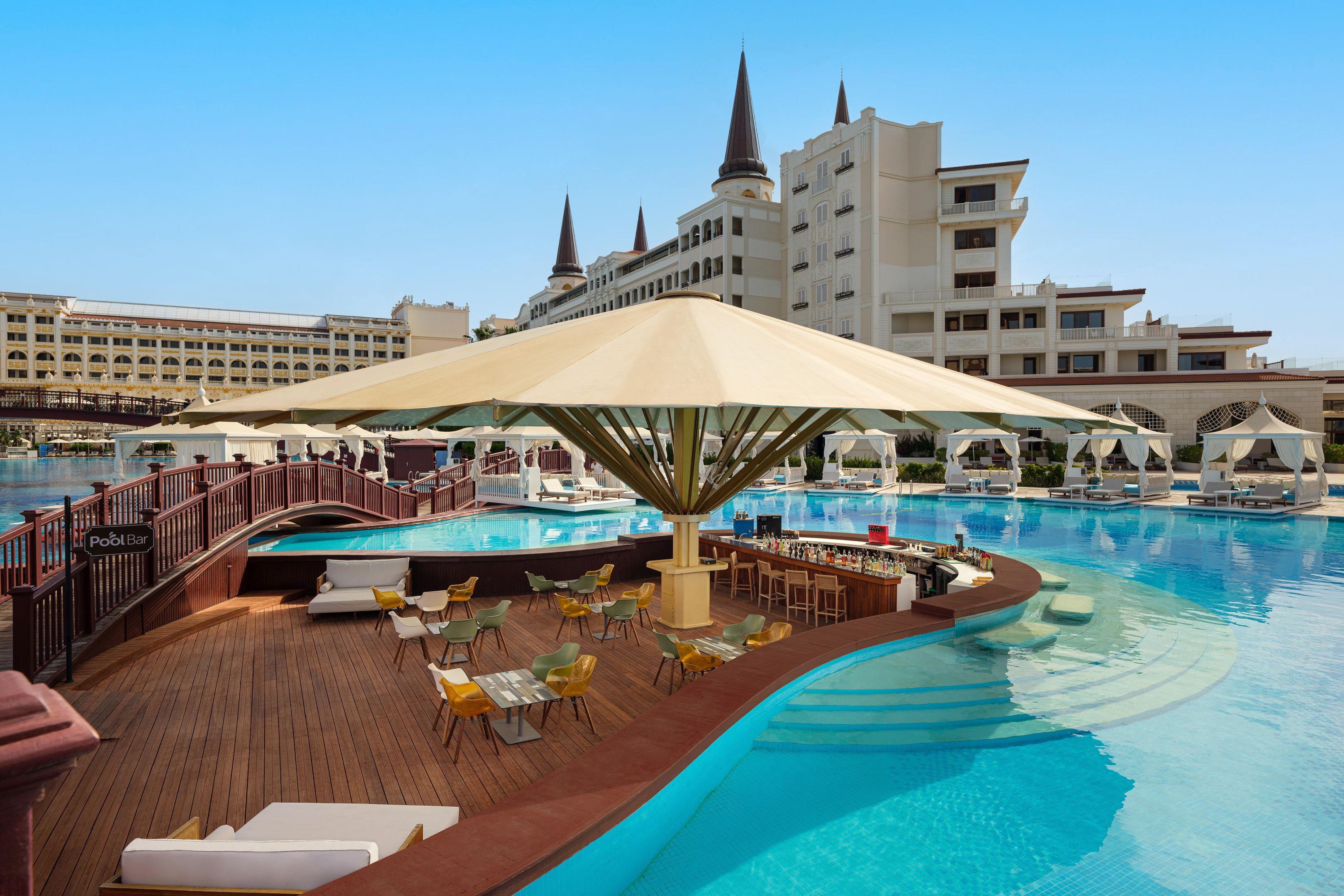 Outdoor swimming pool at Titanic Mardan Palace