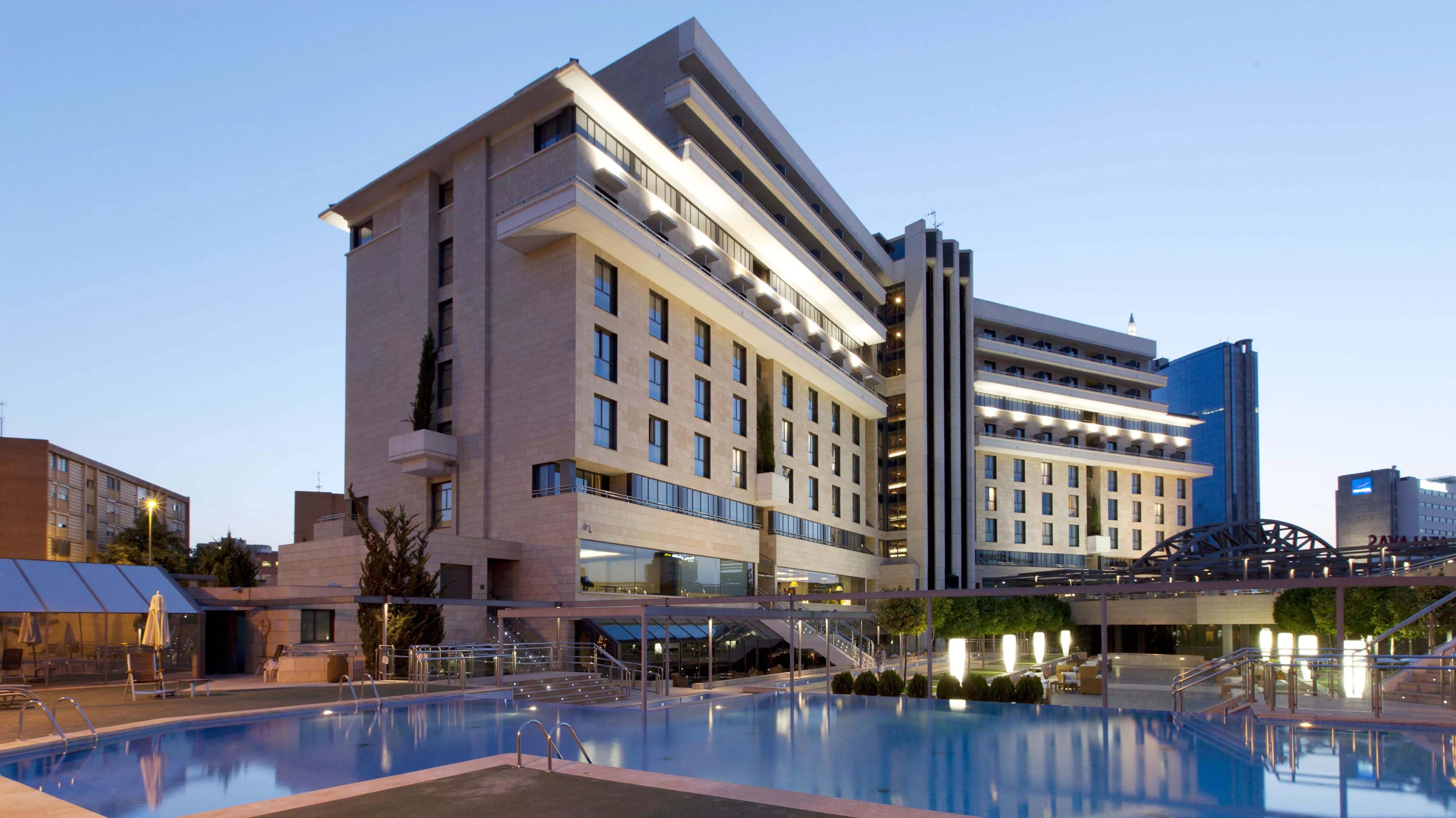 Panoramic view of Tryp Rincon de Pepe Hotel overlooking the outdoor pool