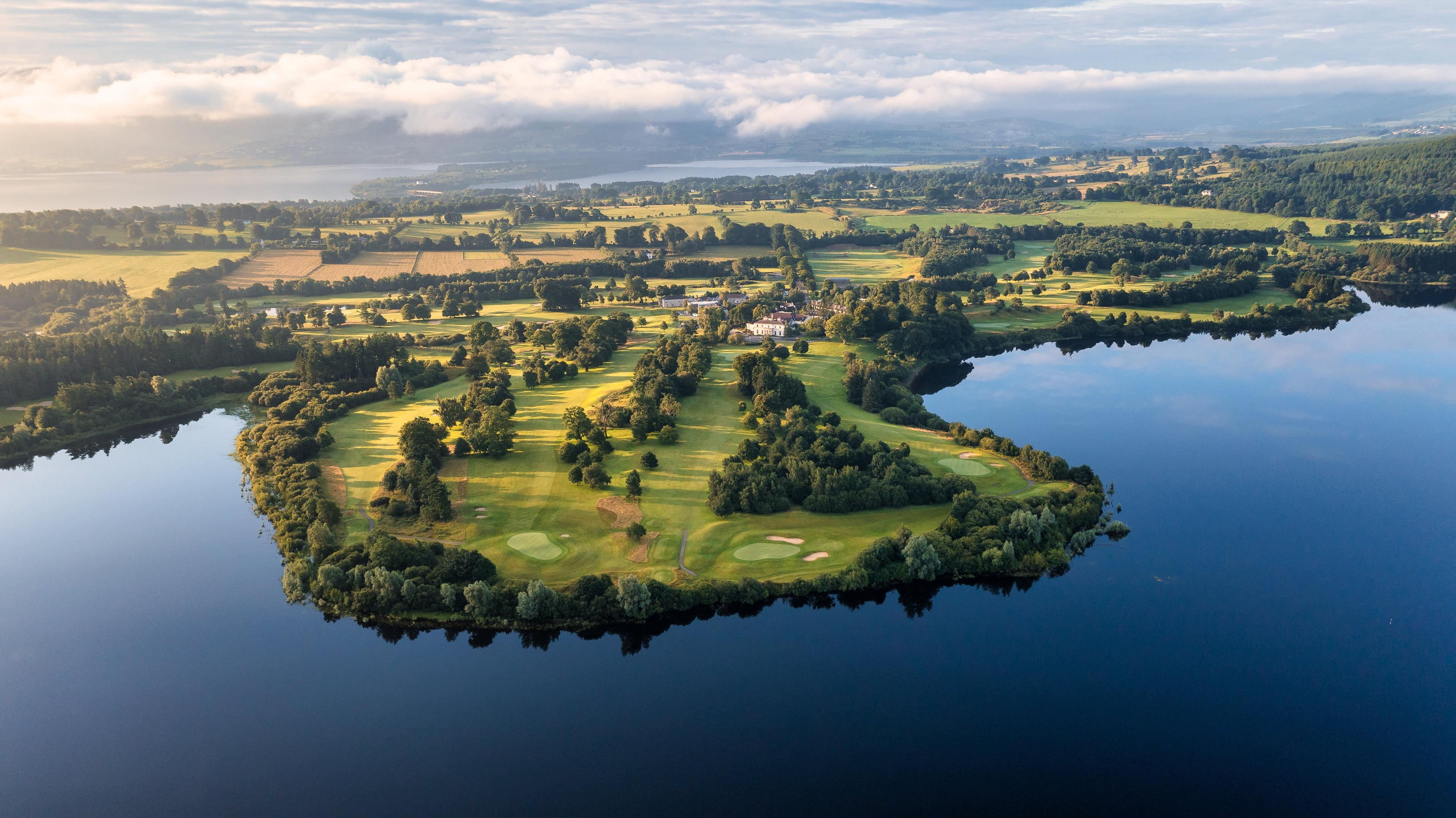 Overhead view of Lakeside Golf Retreat in Wicklow