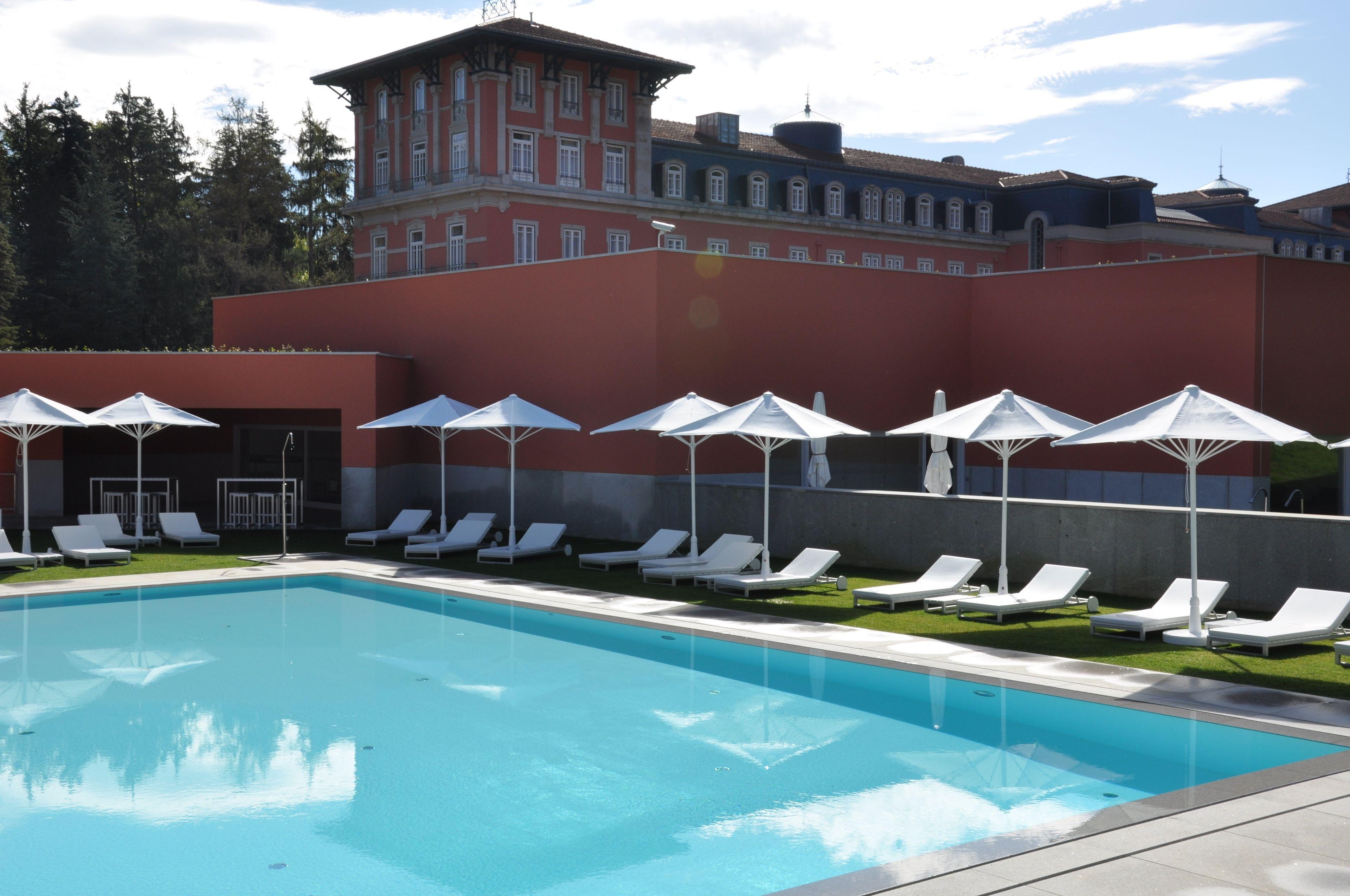 Outdoor swimming pool at Vidago Palace Resort