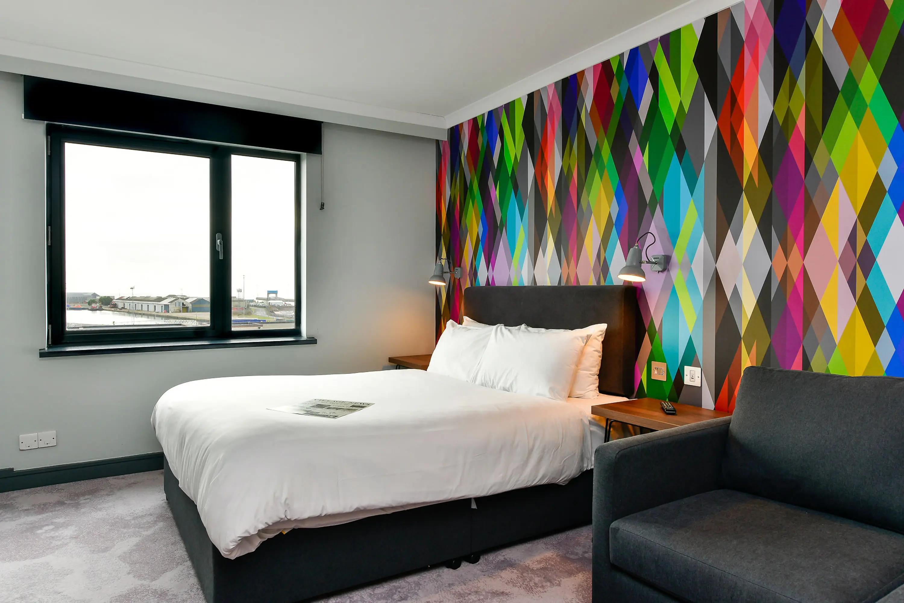 Double bed room at Village Hotel