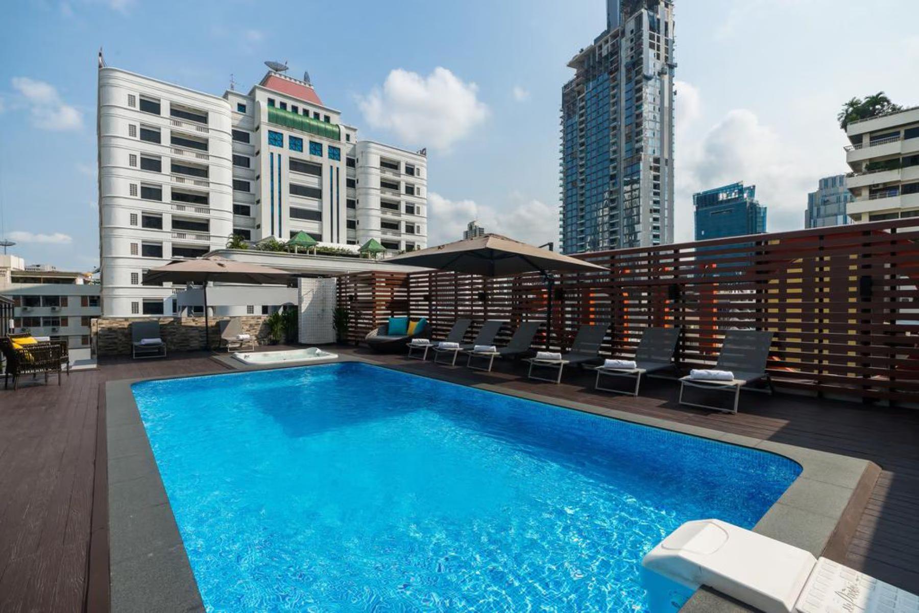 Rooftop pool at Citrus Suites