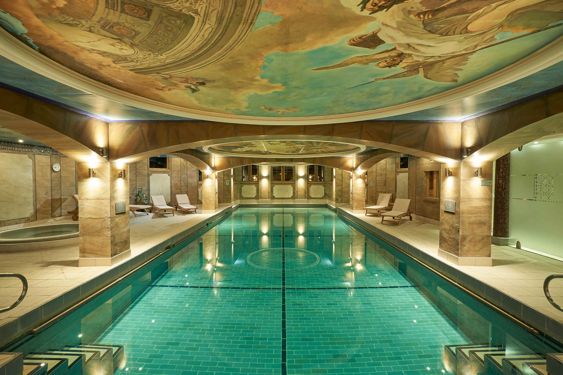 Indoor swimming pool at Crieff Hydro