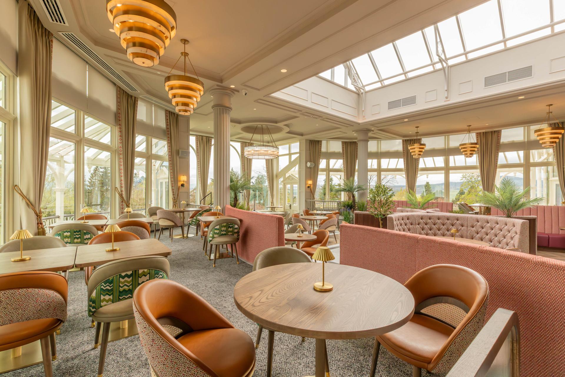 Indoor dining at Crieff Hydro