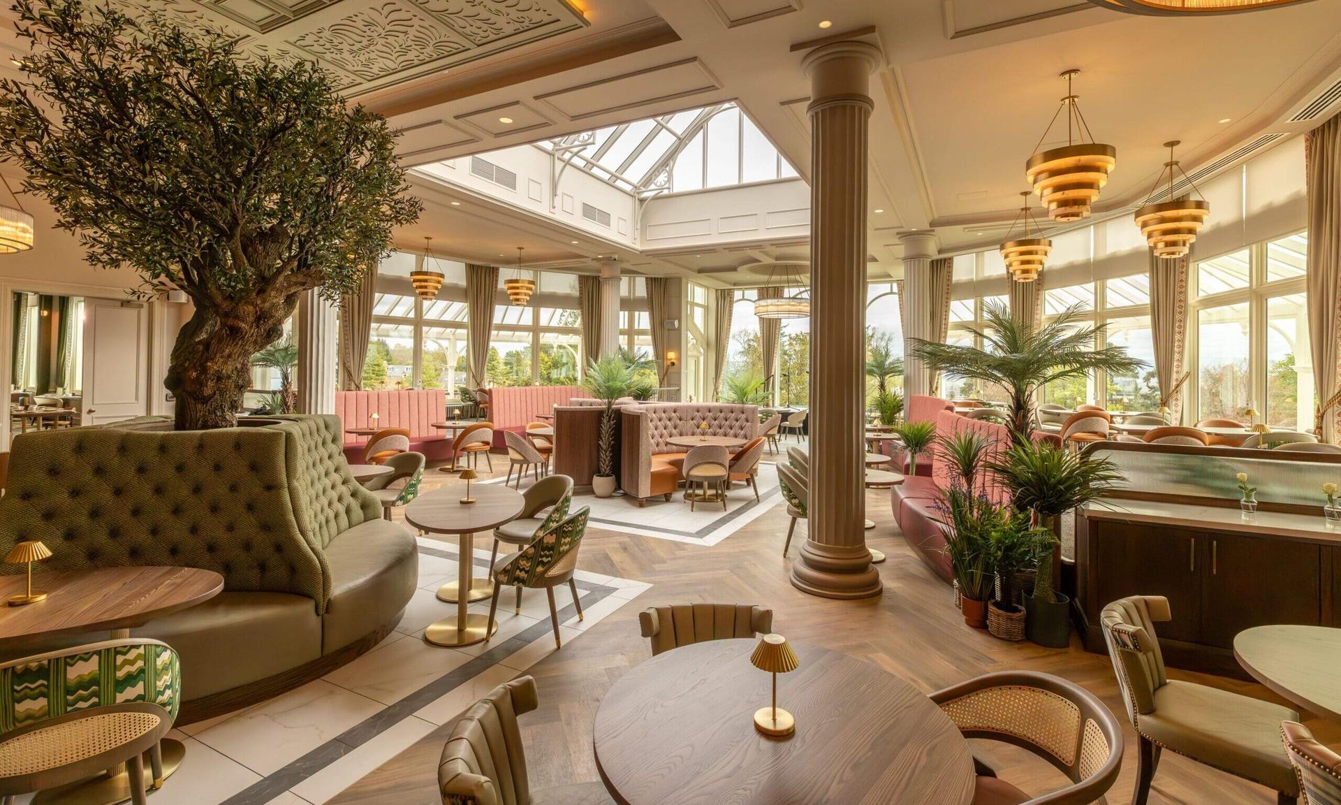 Indoor dining room at Crieff Hydro